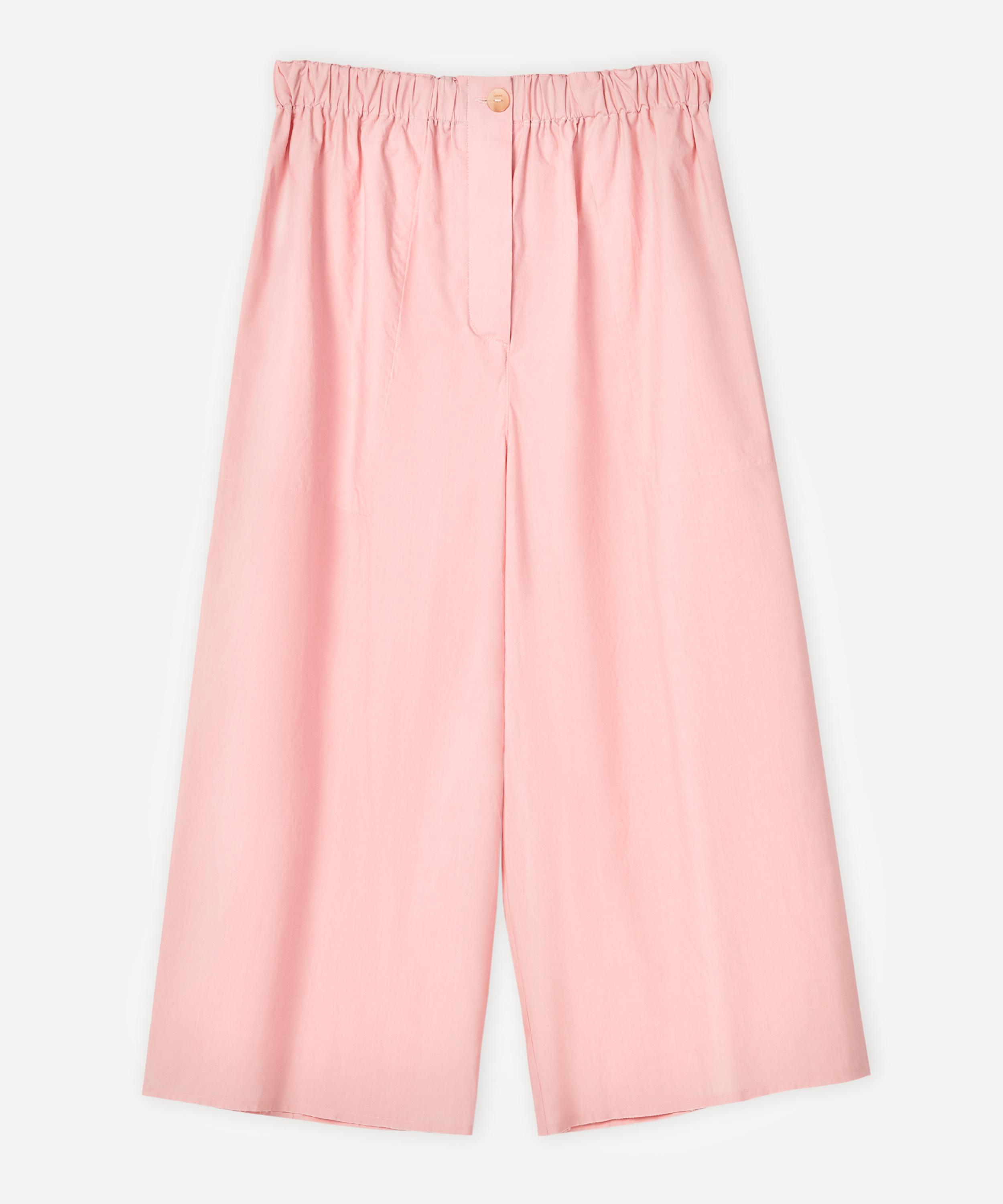 Loewe X Paula's Ibiza Cropped Trousers In Dahlia
