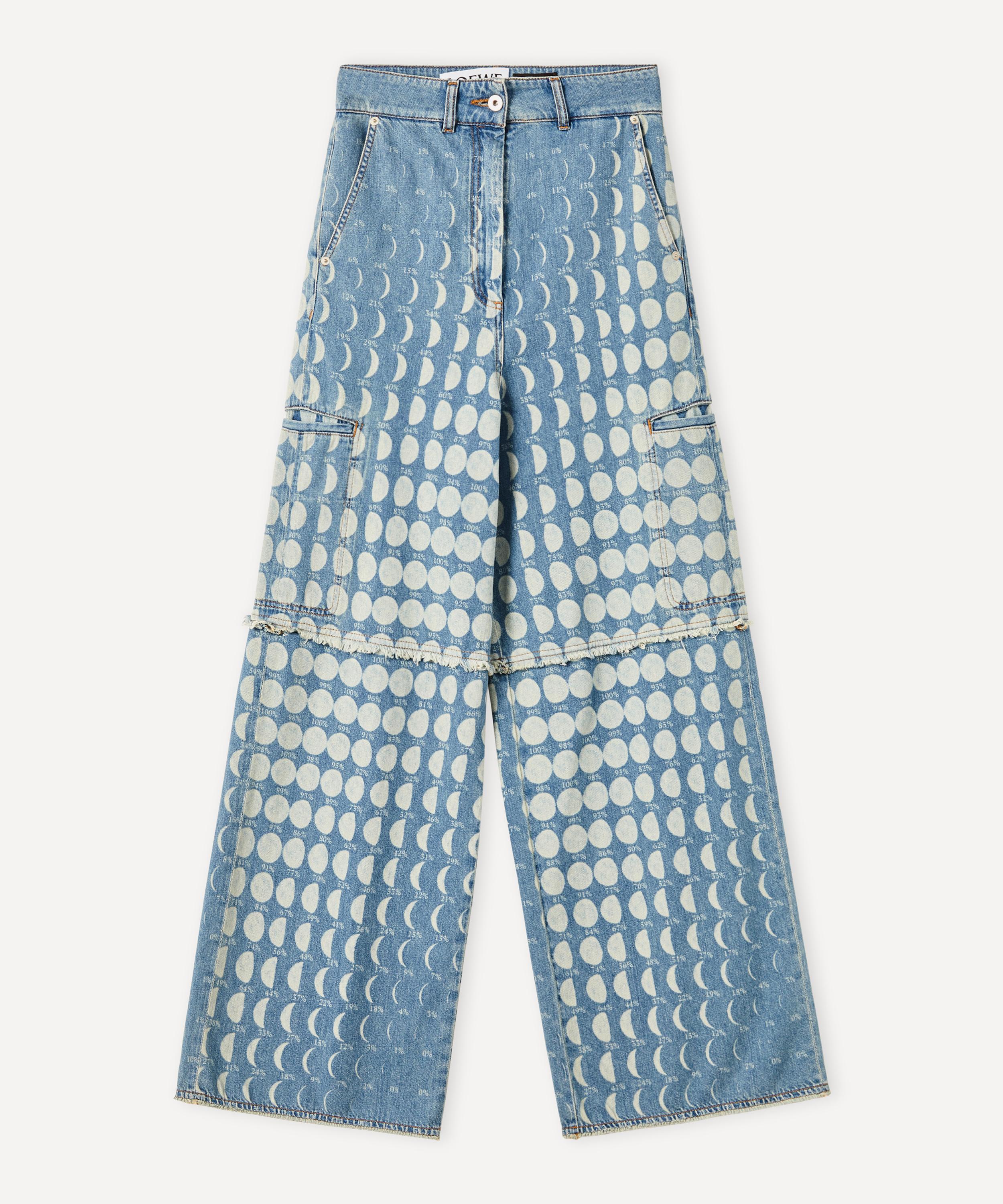 Loewe X Paula's Ibiza Moon Cargo Trousers In Blue