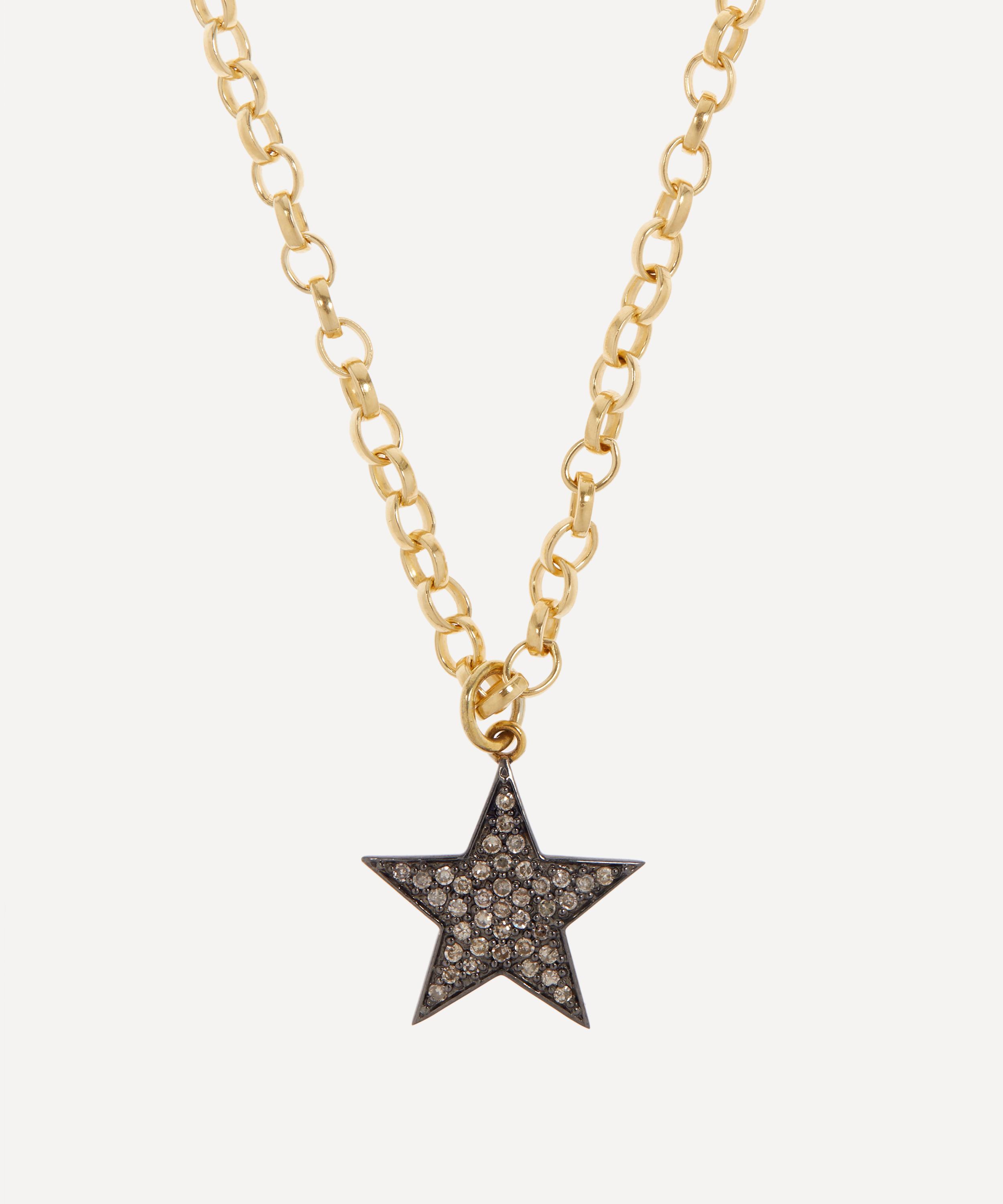 Kirstie Le Marque 9ct Gold-plated Diamond Chunky Star Pendant Necklace ...