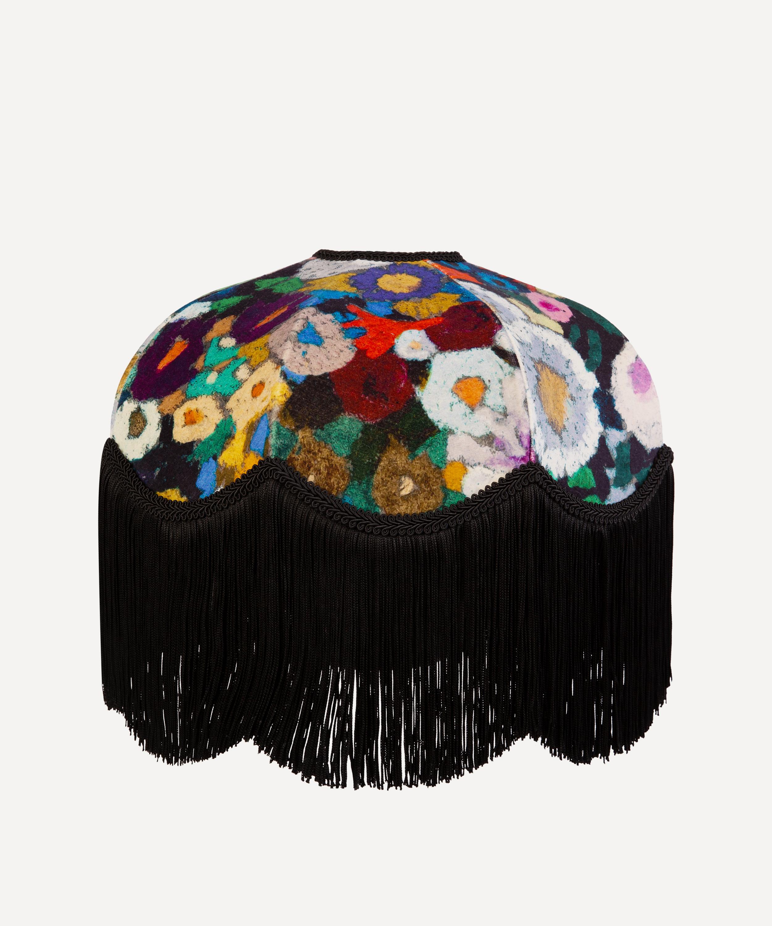 House Of Hackney Woodstock Cotton Velvet Tilia Lampshade In Multi-coloured