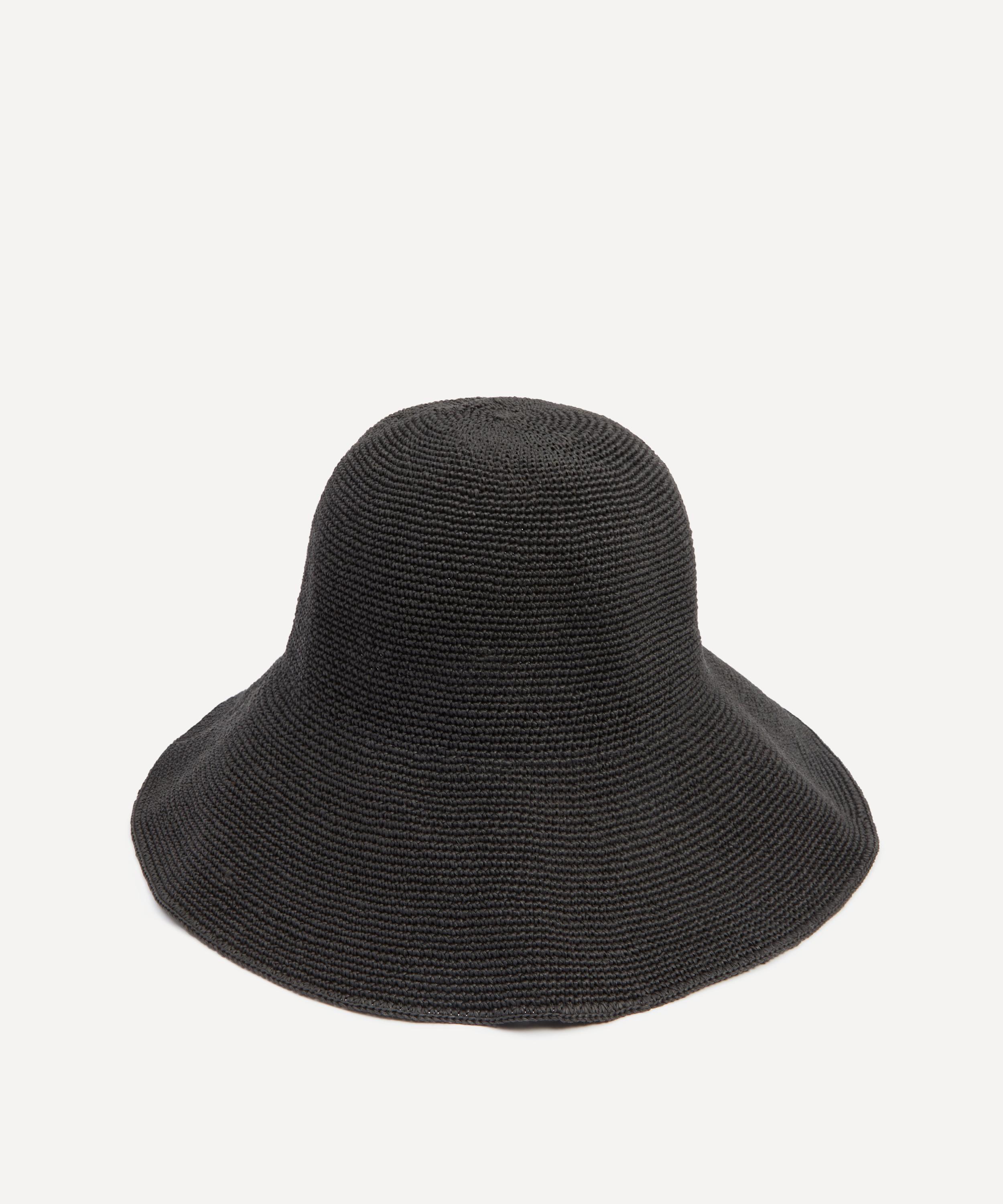 Toteme Women's Paper Straw Hat Black