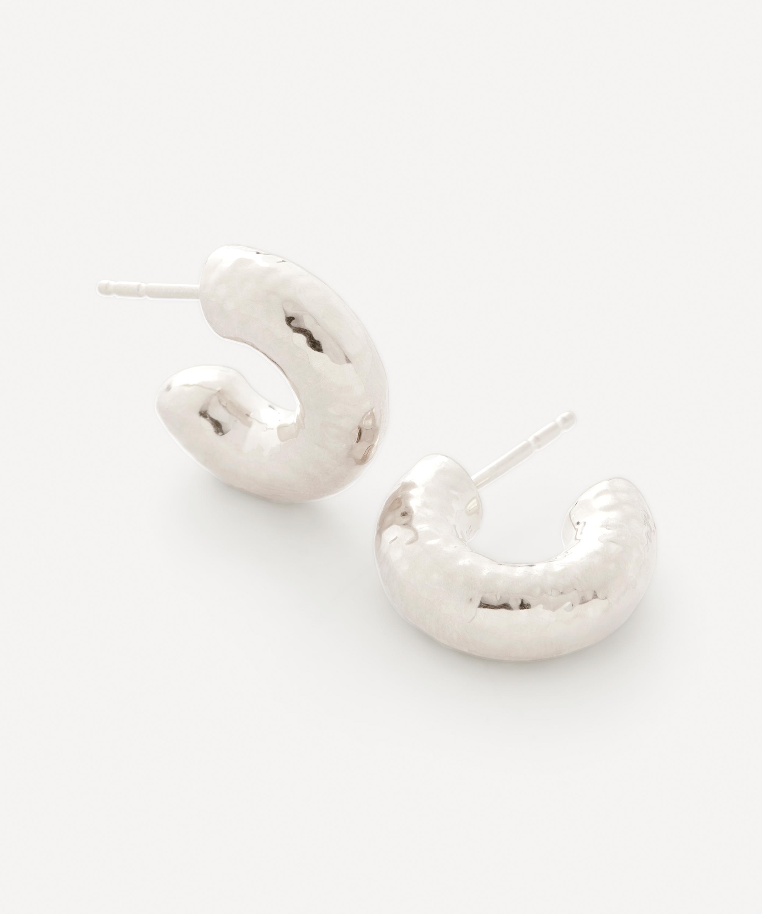 MONICA VINADER MONICA VINADER STERLING SILVER SIREN MUSE CHUNKY SMALL HOOP EARRINGS 