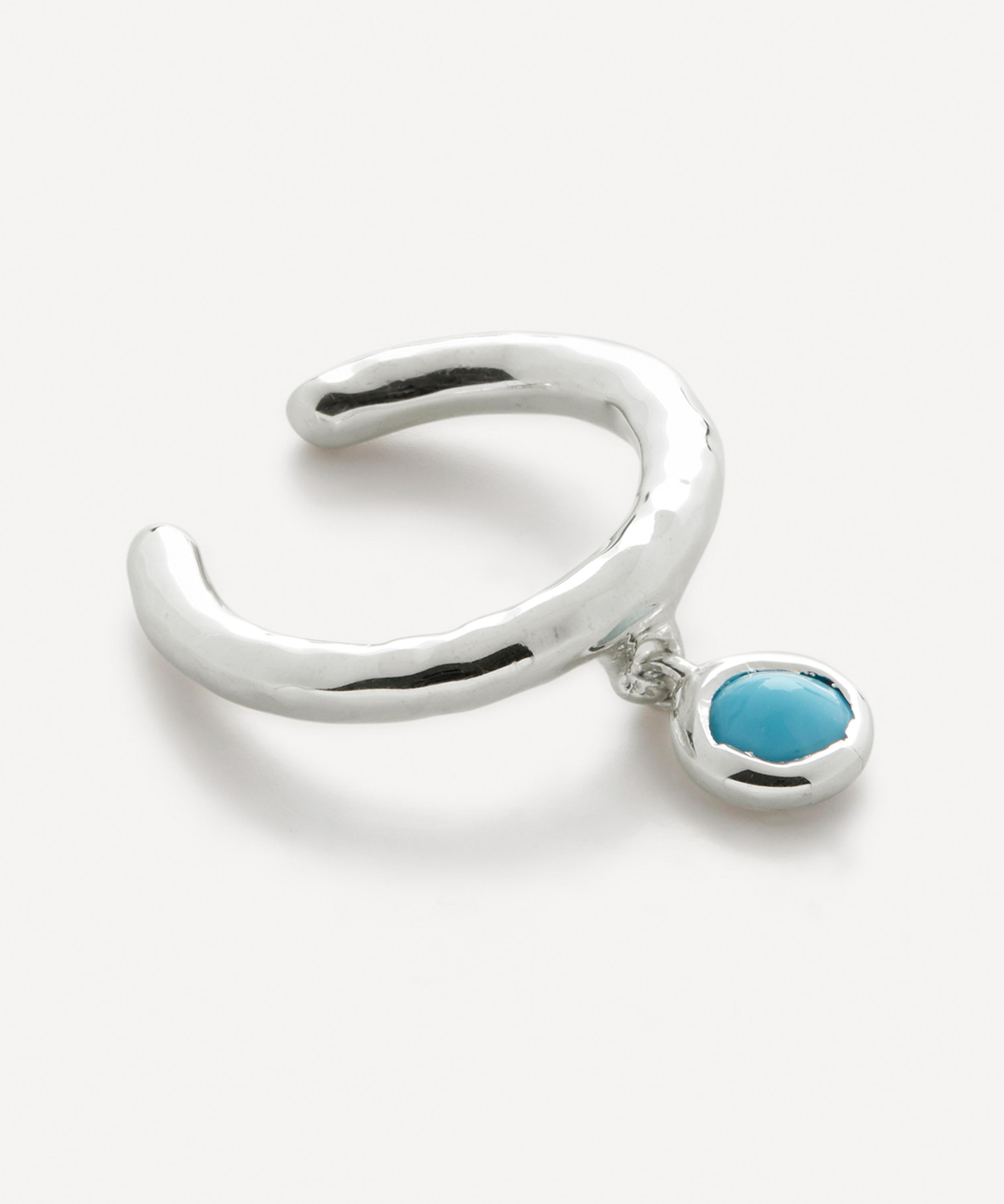 MONICA VINADER MONICA VINADER STERLING SILVER MINI GEM EAR CUFF 