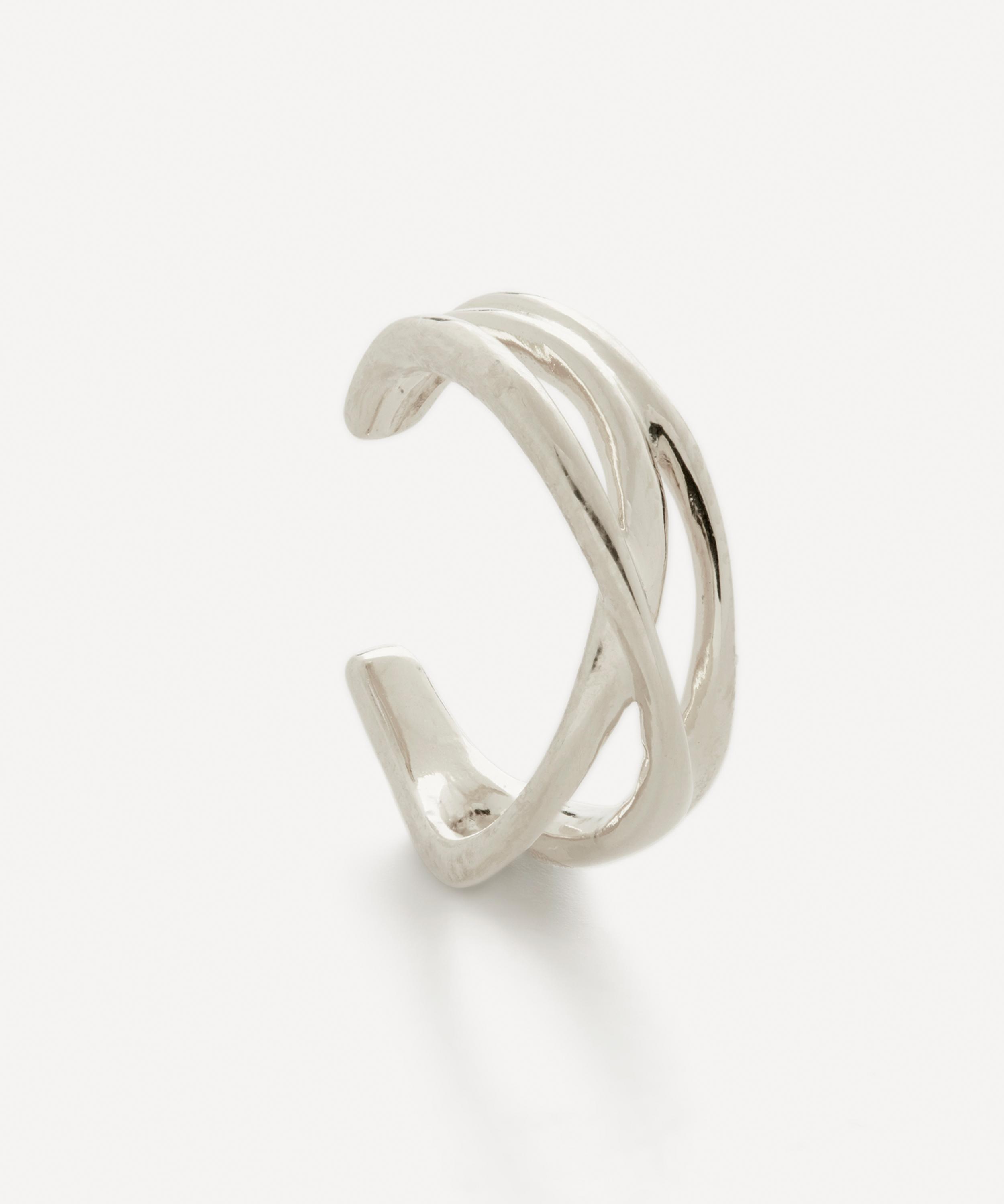 Monica Vinader Sterling Silver Nura Reef Ear Cuff In Silver
