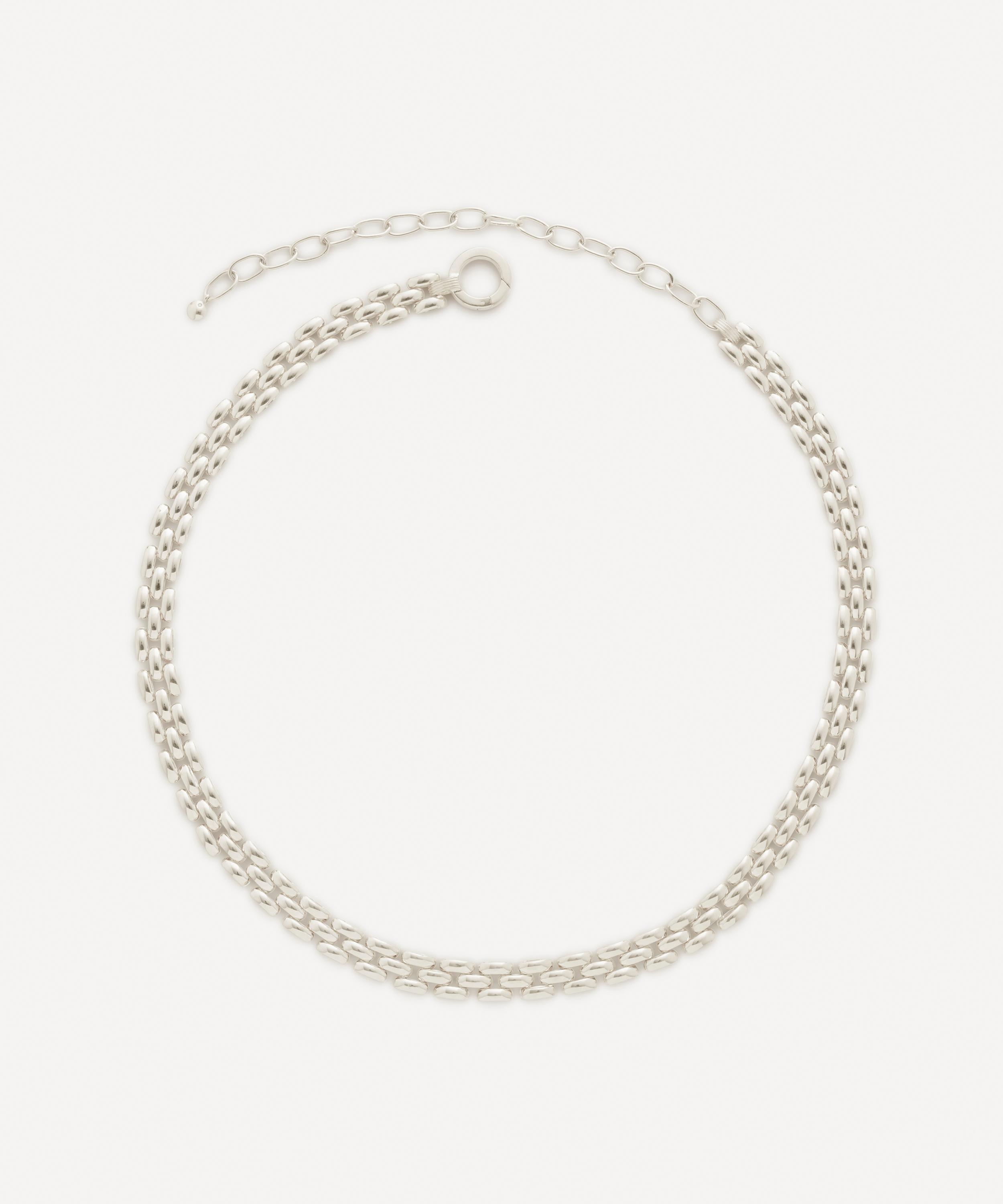 Monica Vinader Sterling Silver Heirloom Adjustable Necklace In Silver