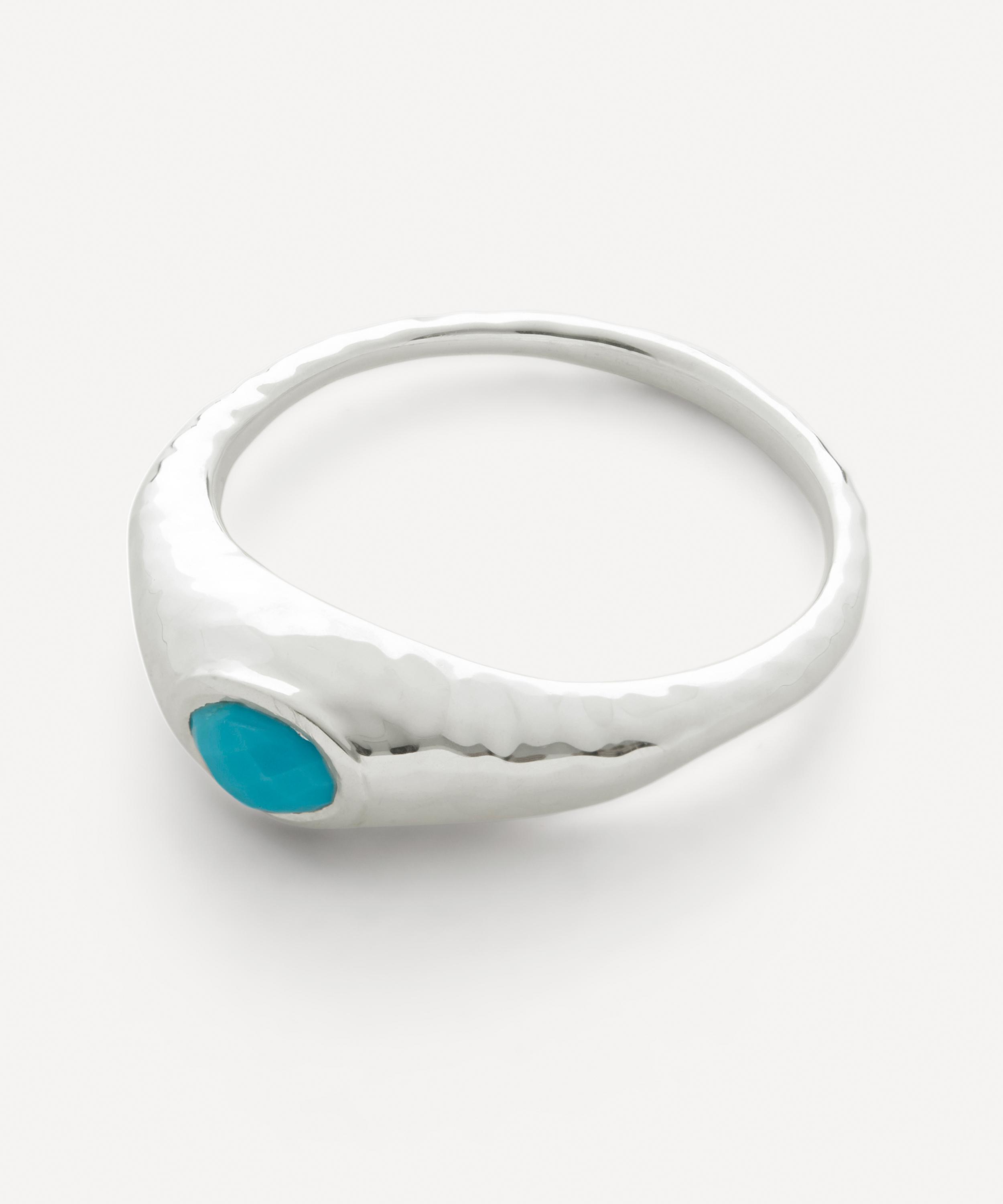 MONICA VINADER MONICA VINADER STERLING SILVER DEIA GEMSTONE RING 