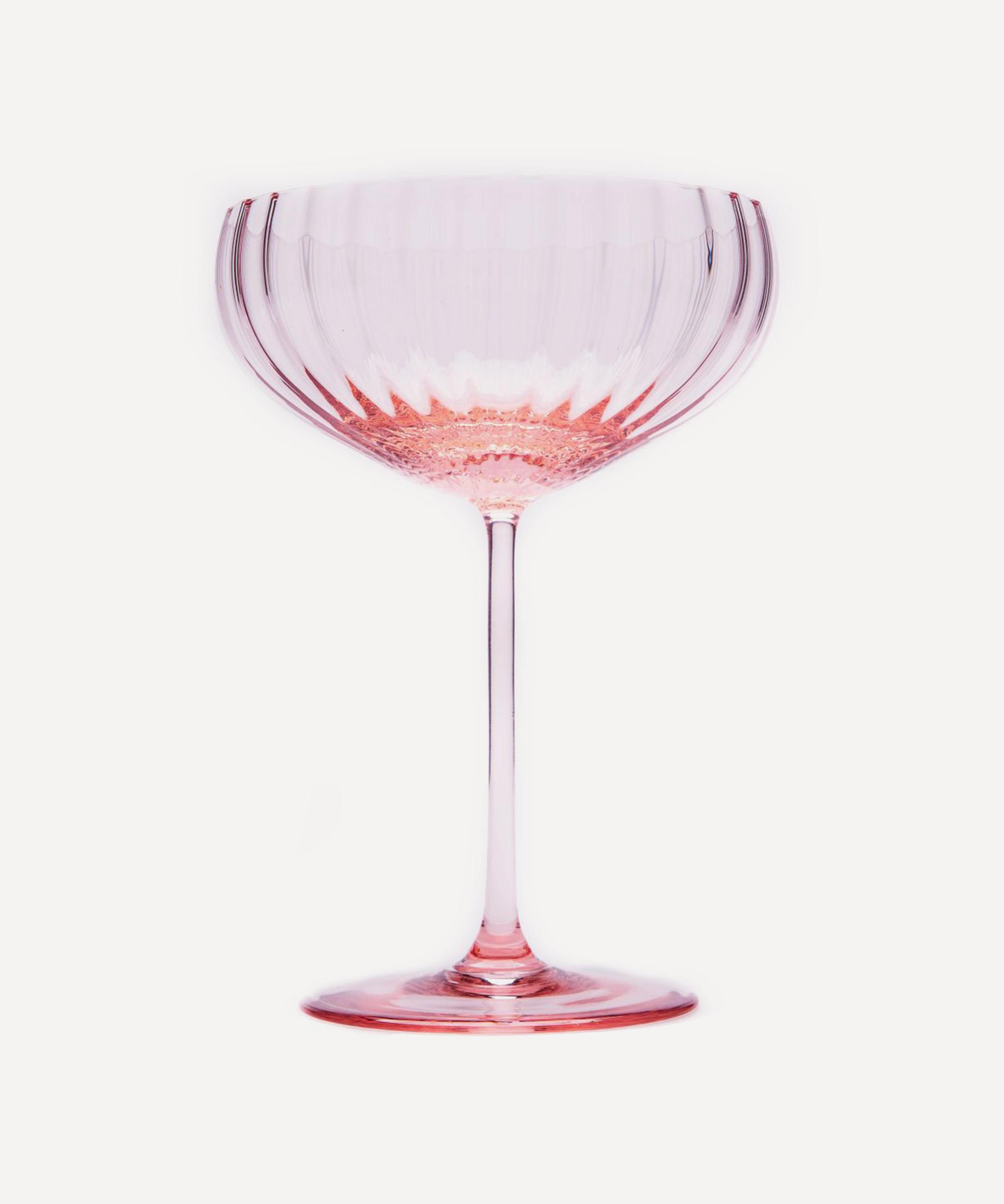 Anna Von Lipa Lyon Rosa Champagne Saucers Set Of Two