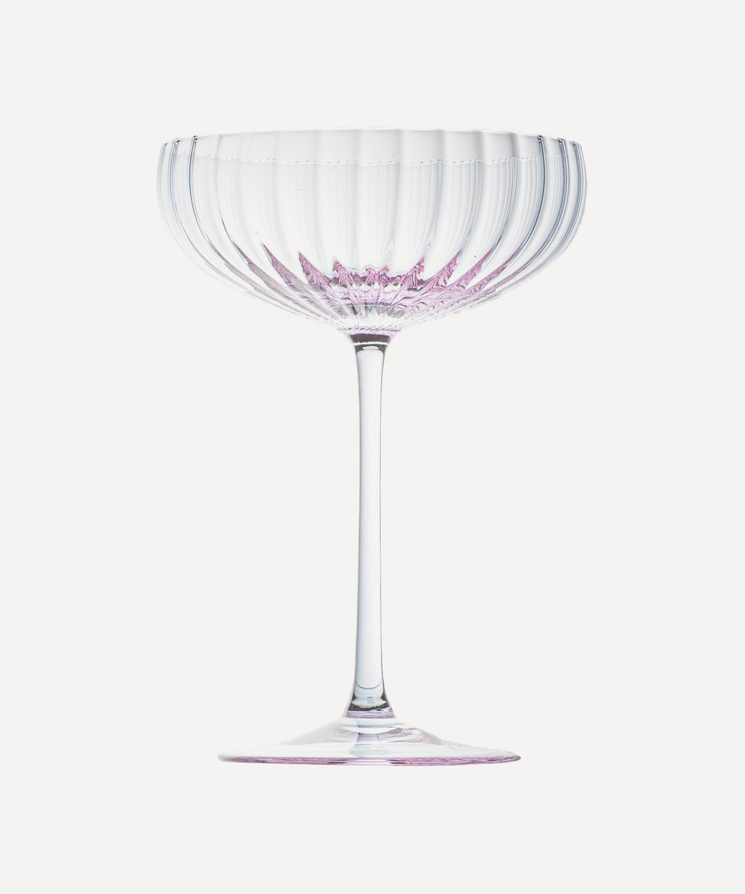 ANNA VON LIPA ANNA VON LIPA LYON LILLA CHAMPAGNE SAUCERS SET OF TWO 