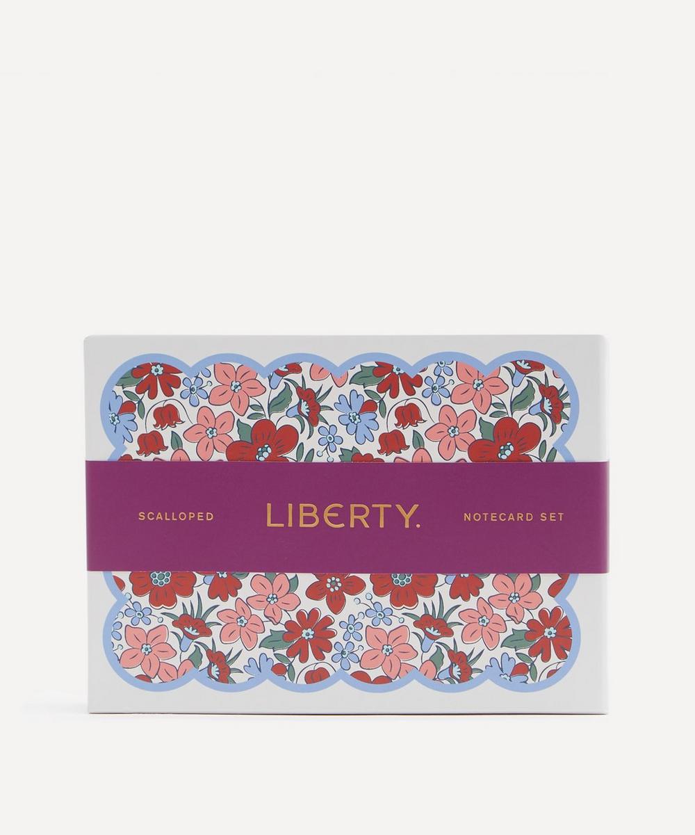 Scalloped Shaped Notecards Set Of 8 | Liberty London (US)