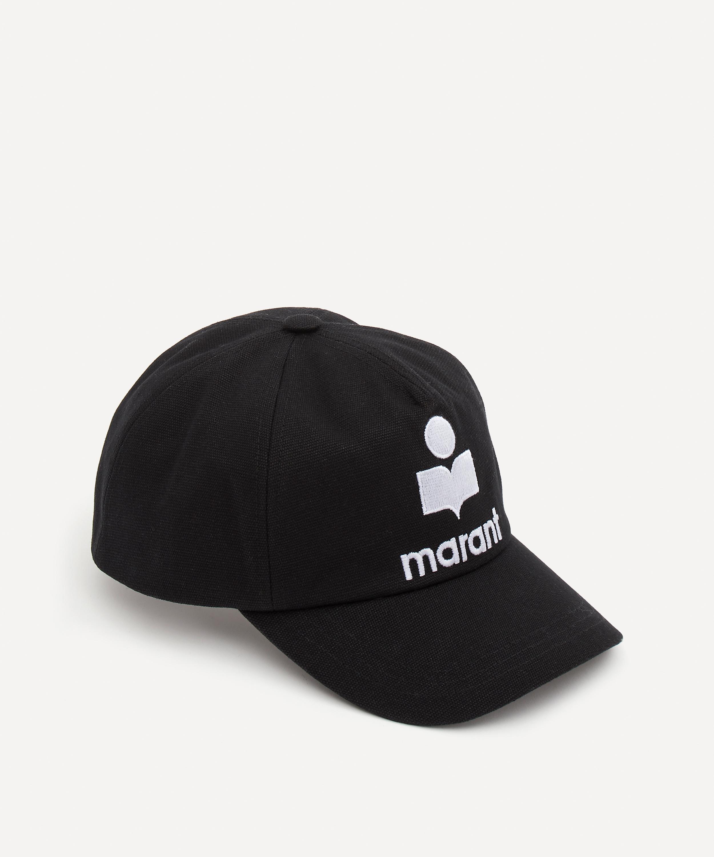 Isabel Marant Tyron Embroidered Cotton-canvas Baseball Cap In Black