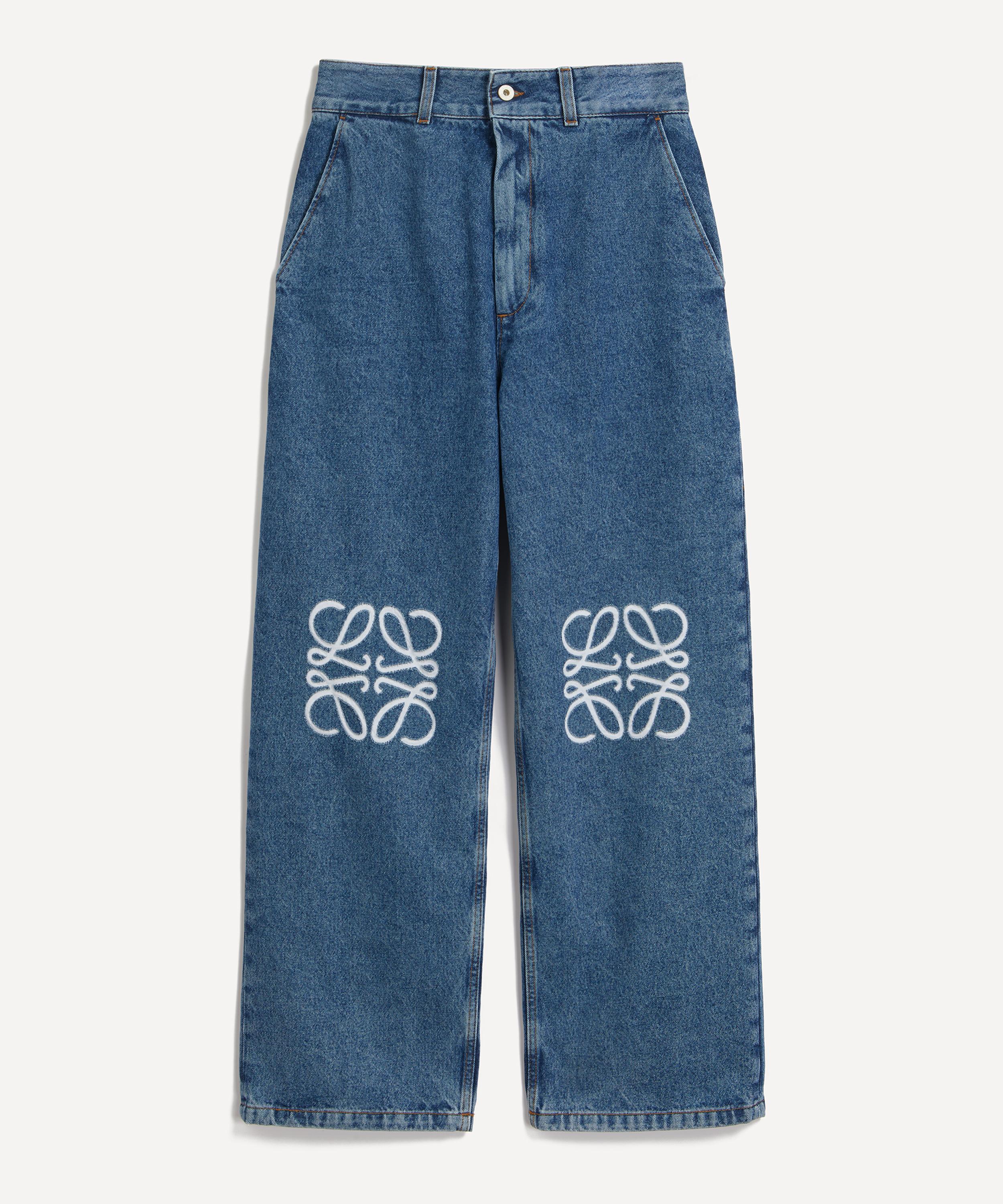 Loewe Women's Anagram Baggy Jeans