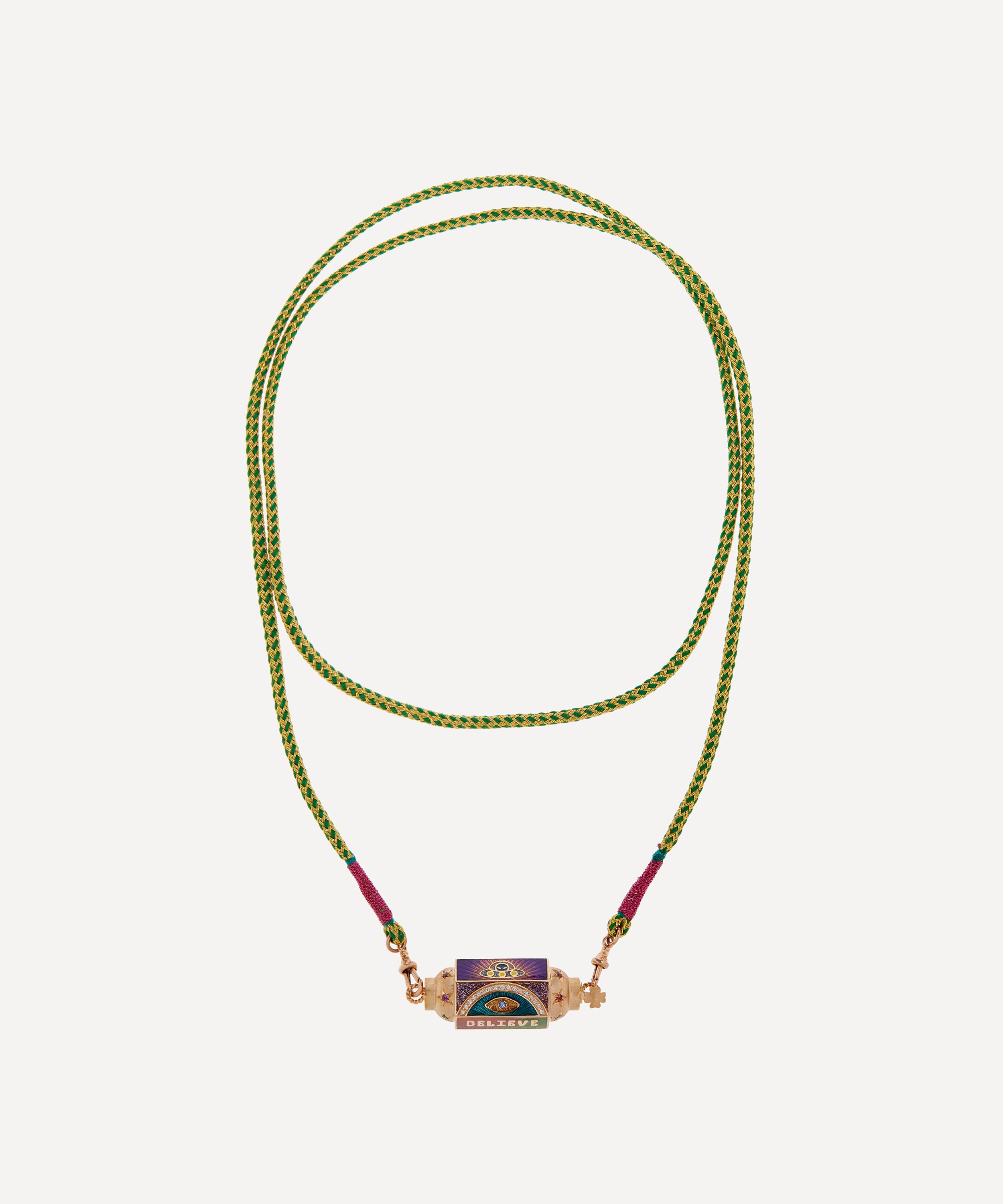 Marie Lichtenberg 18ct Rose Gold Believe Locket Necklace