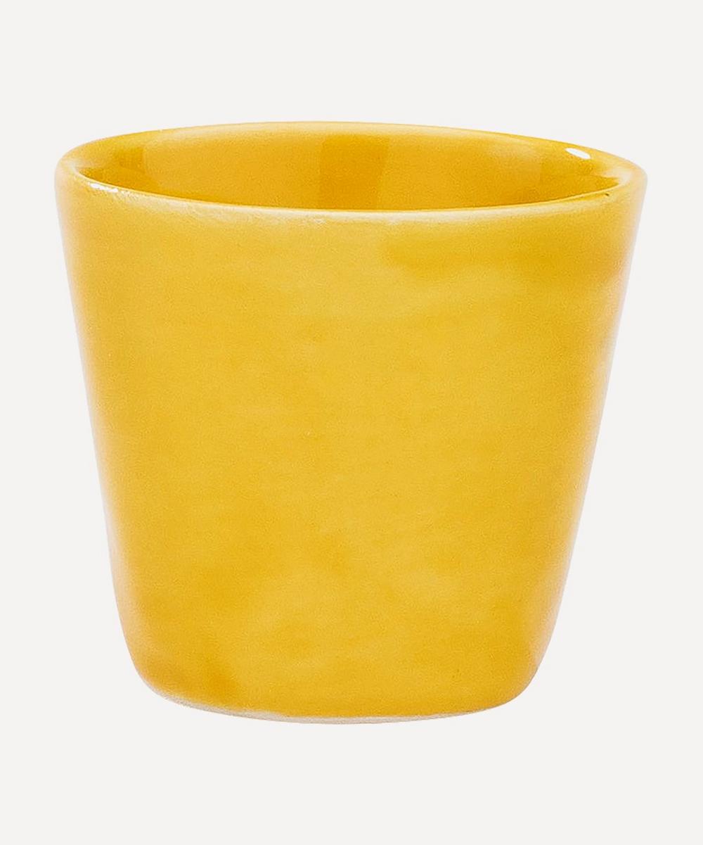 Anna + Nina Mellow Yellow Ceramic Espresso Cup
