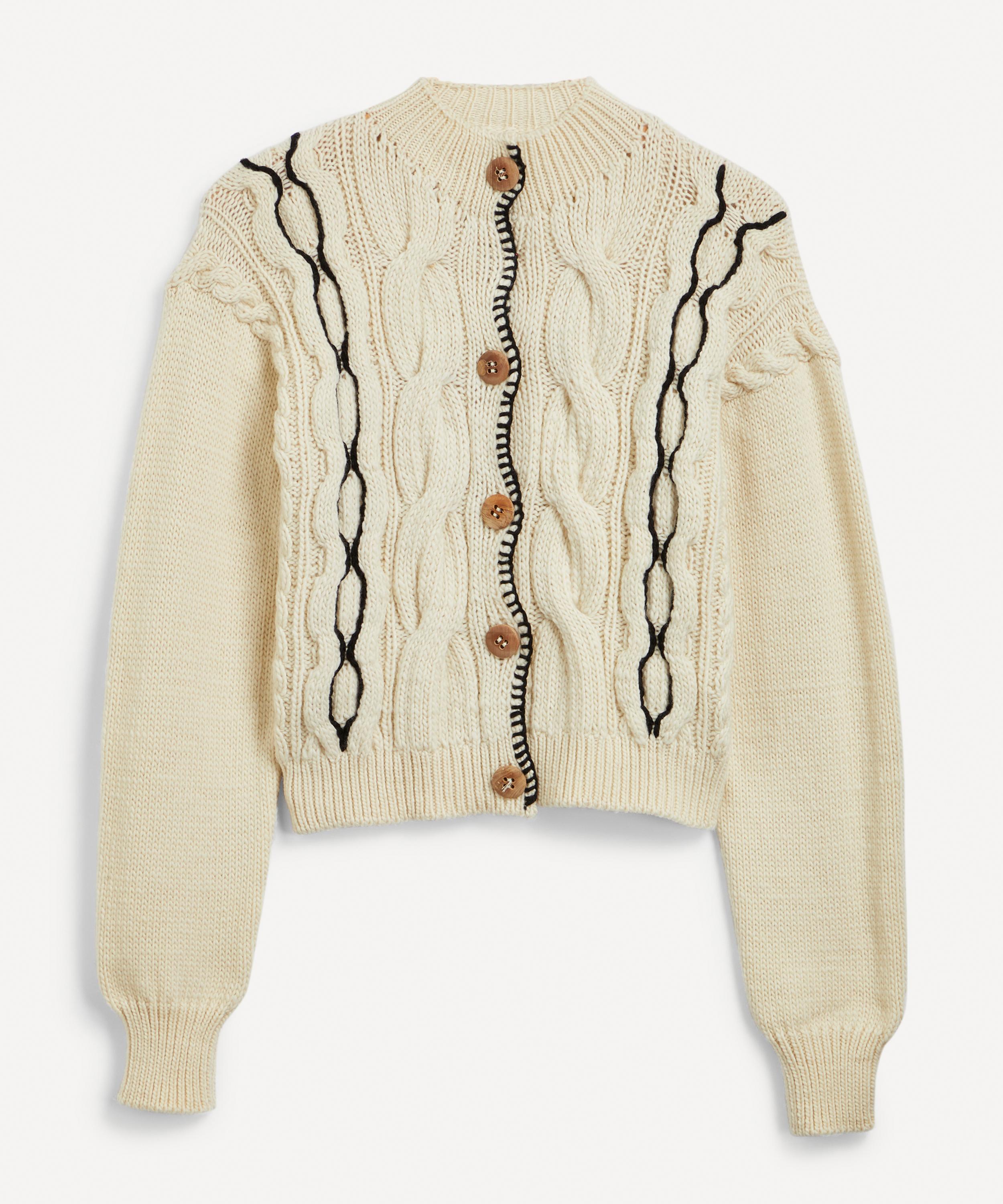 Tach Clothing Jackie Wool Cardigan In Cream