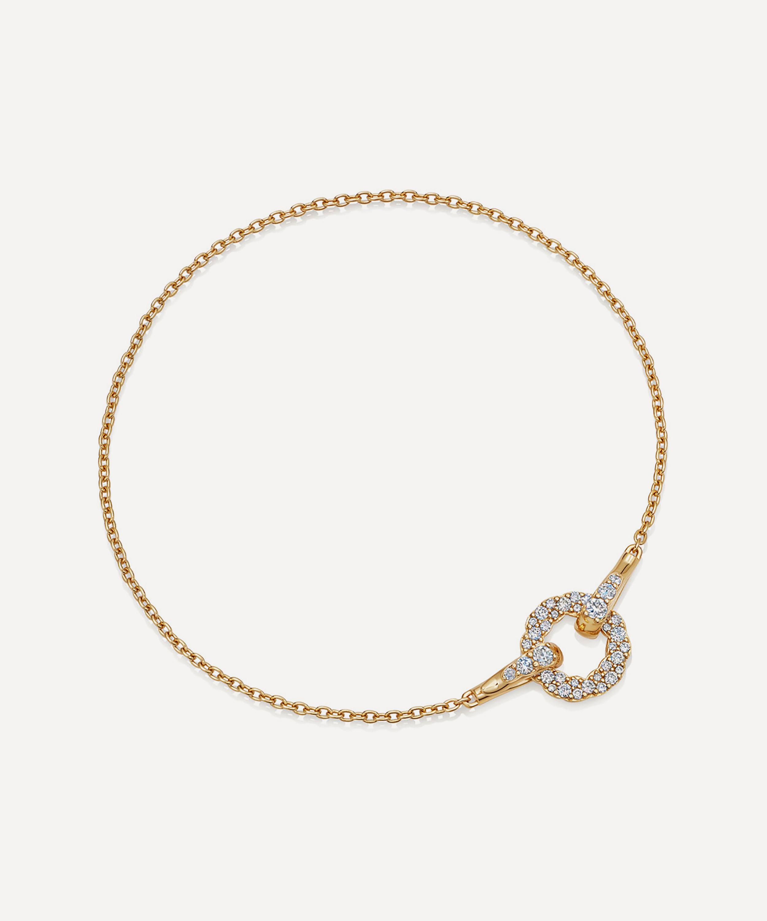 Astley Clarke 14ct Gold Plated Vermeil Silver Asteri Diamond Loop Bracelet