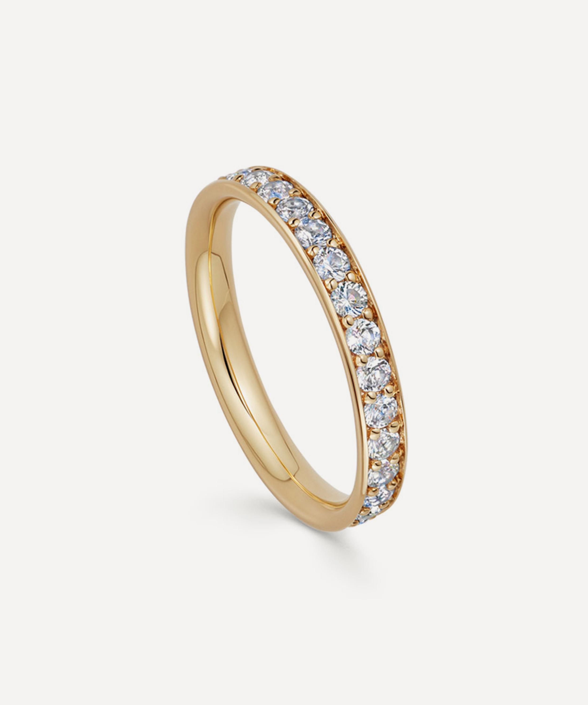 ASTLEY CLARKE ASTLEY CLARKE 18CT GOLD PLATED VERMEIL SILVER POLARIS ETERNITY STACKING RING 