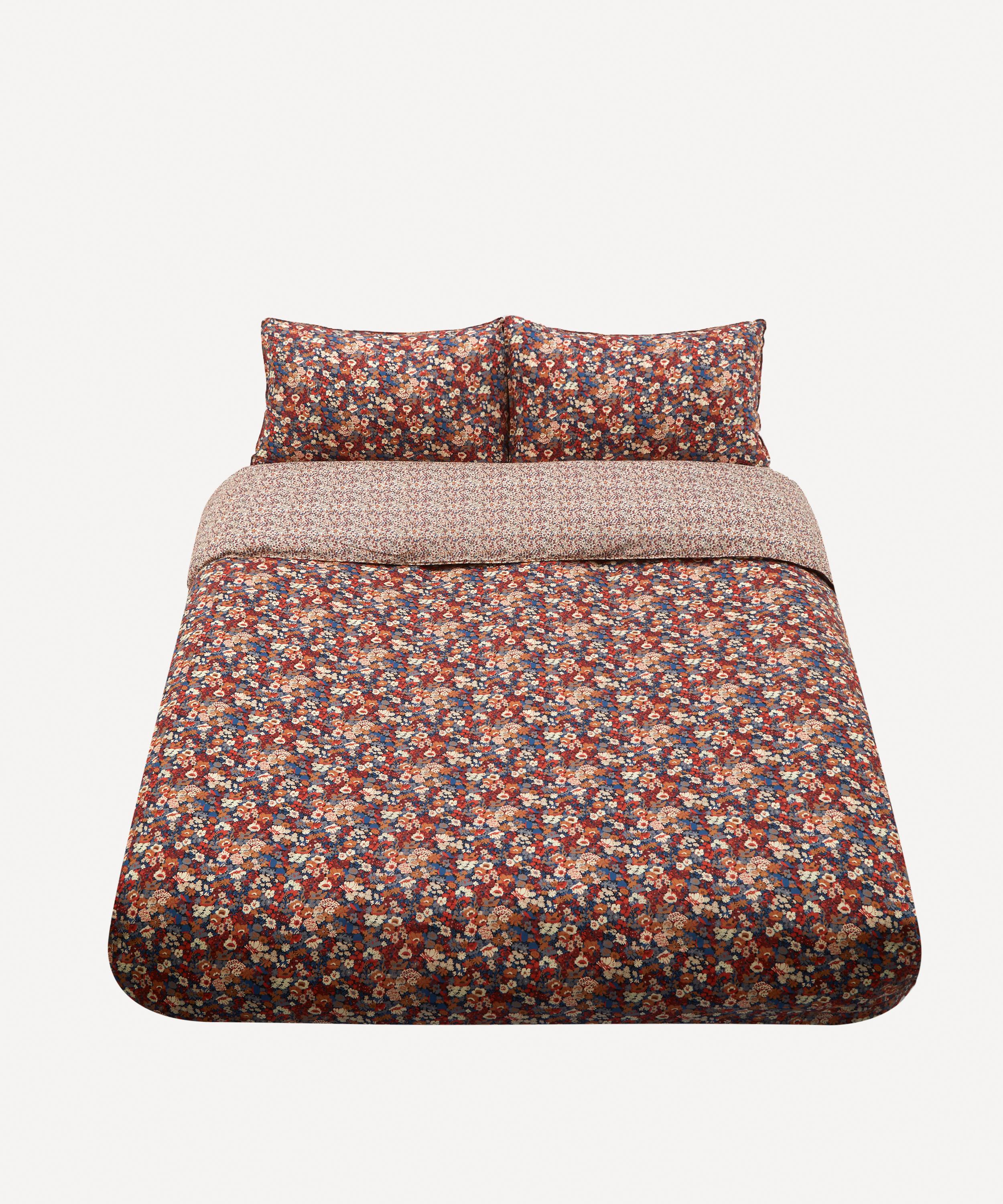 Coco & Wolf Thorpe And Wiltshire Bud Super King Duvet Cover Set In Brown