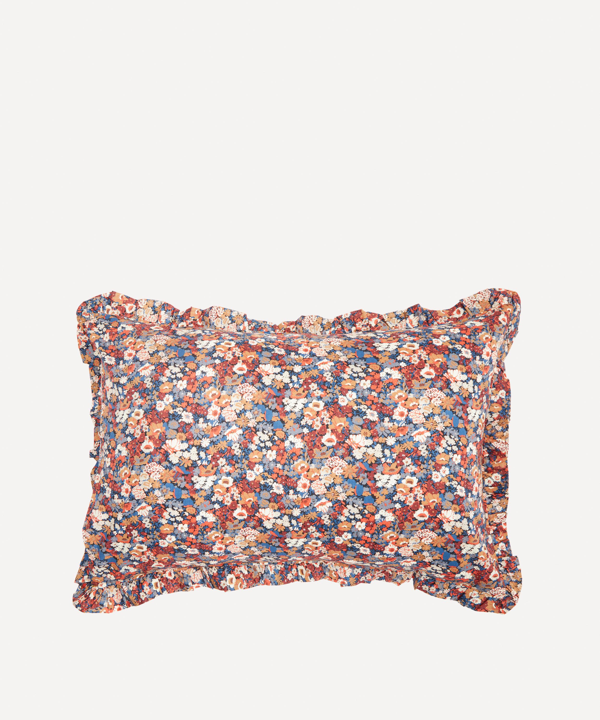 Coco & Wolf Wiltshire Bud And Thorpe Frill Edge Pillowcases Set Of Two In Brown