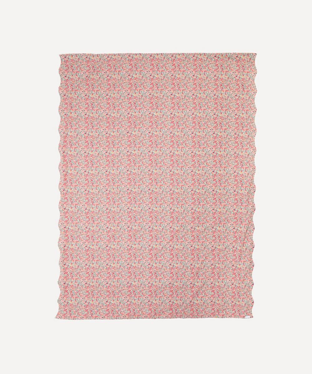 Coco & Wolf Wiltshire Pink And Lilibet Medium Wavy Edge Tablecloth In Multicoloured