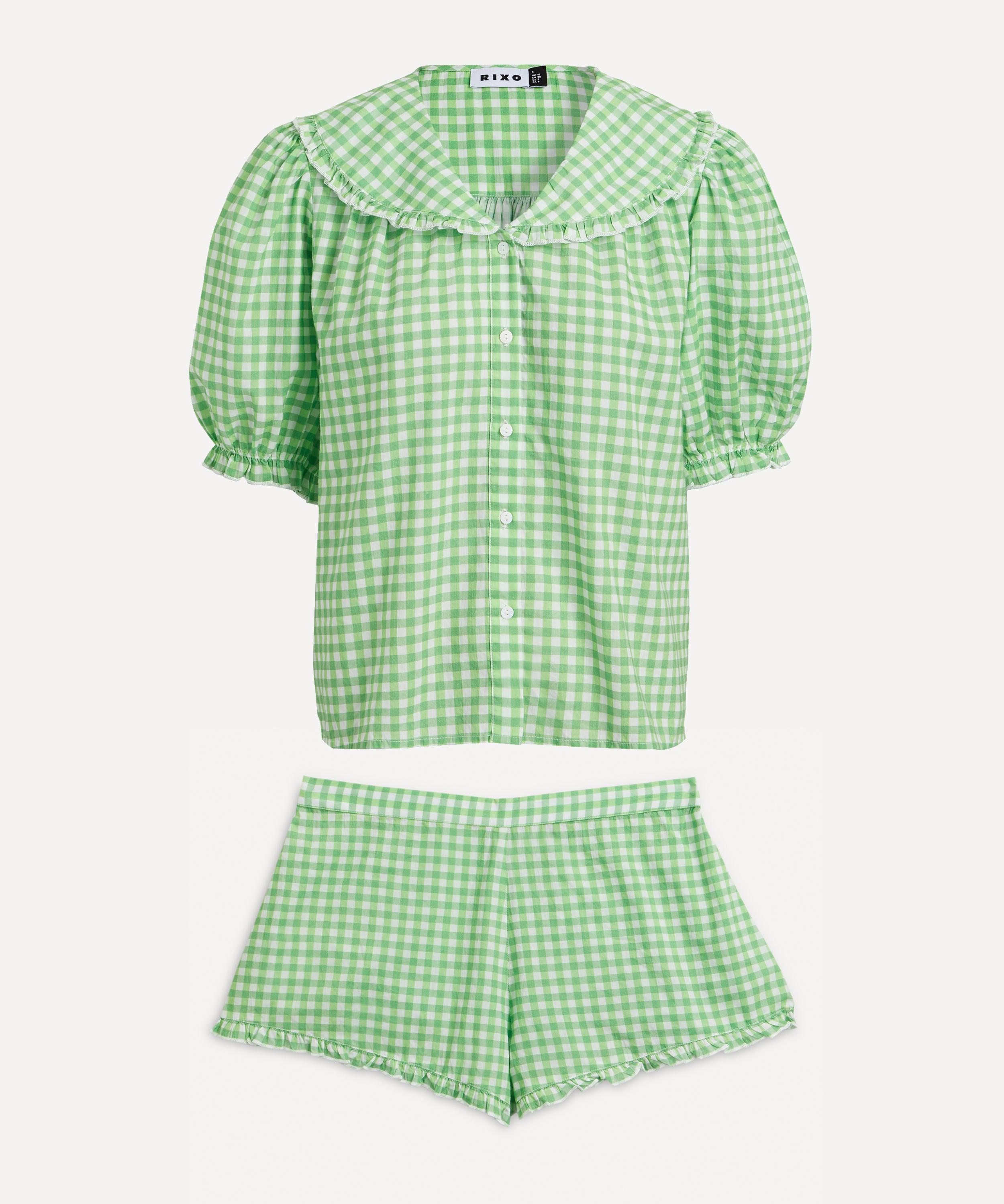 RIXO LONDON RIXO WOMEN'S ALVA CHECK PRINT PYJAMA SET 