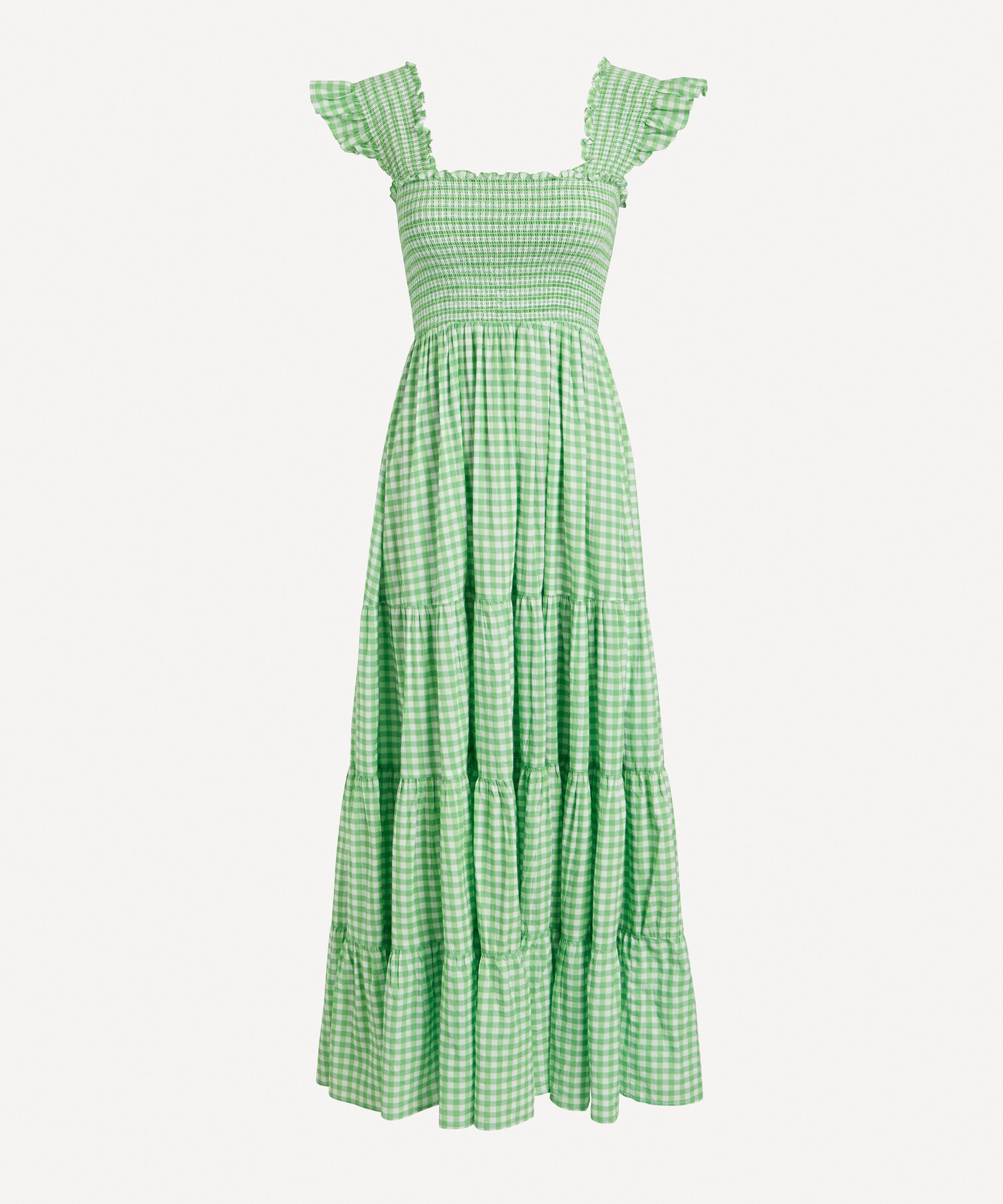 Shop Rixo London Rixo Women's Kendall Gingham Dress In Mint Gingham