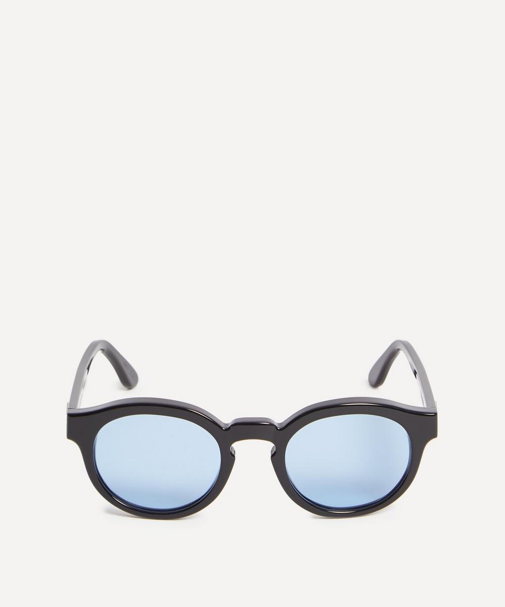 Han Kjobenhavn Round Dan Acetate Sunglasses In Blue