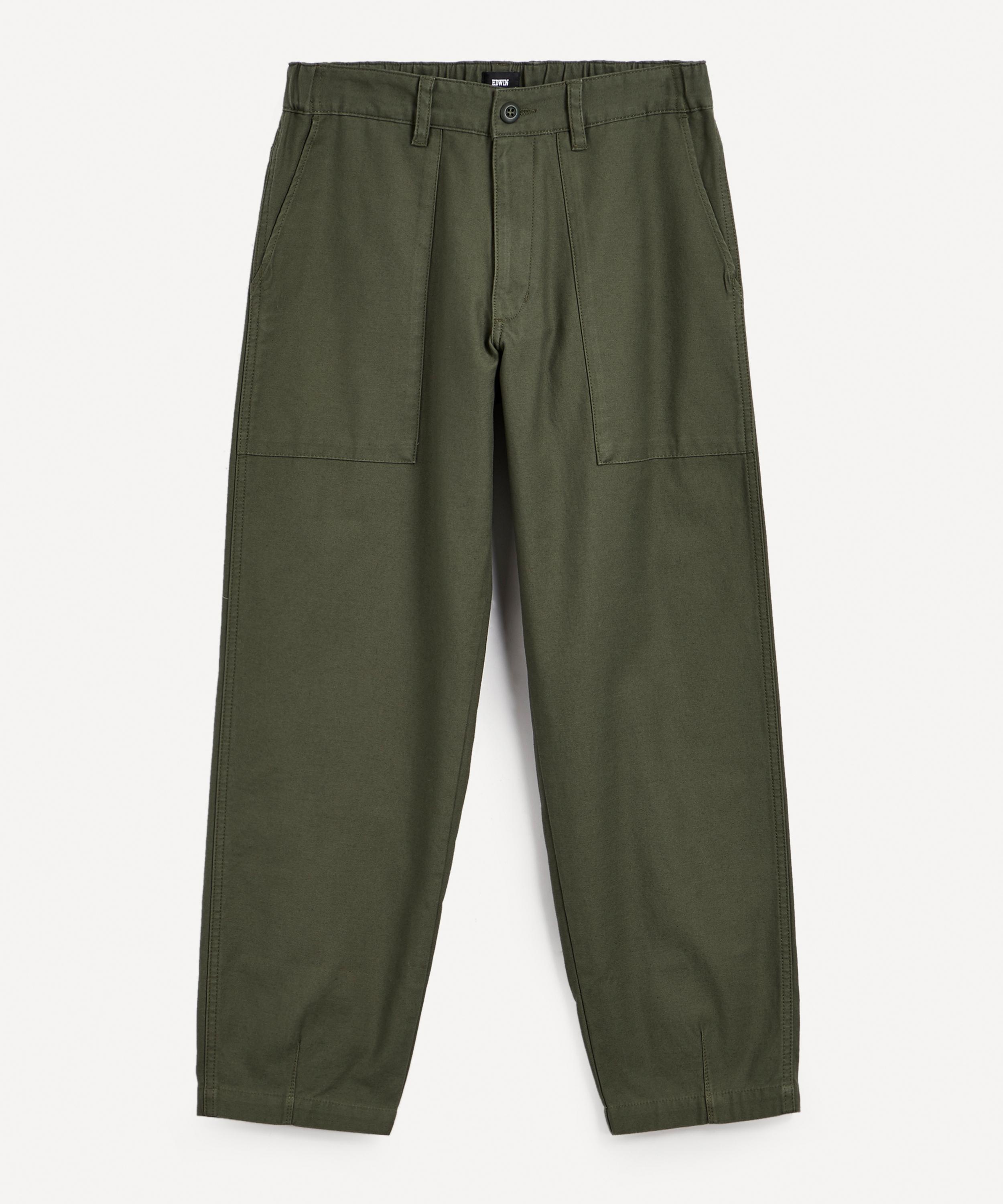 Edwin Labour Dart Trousers In Ivy