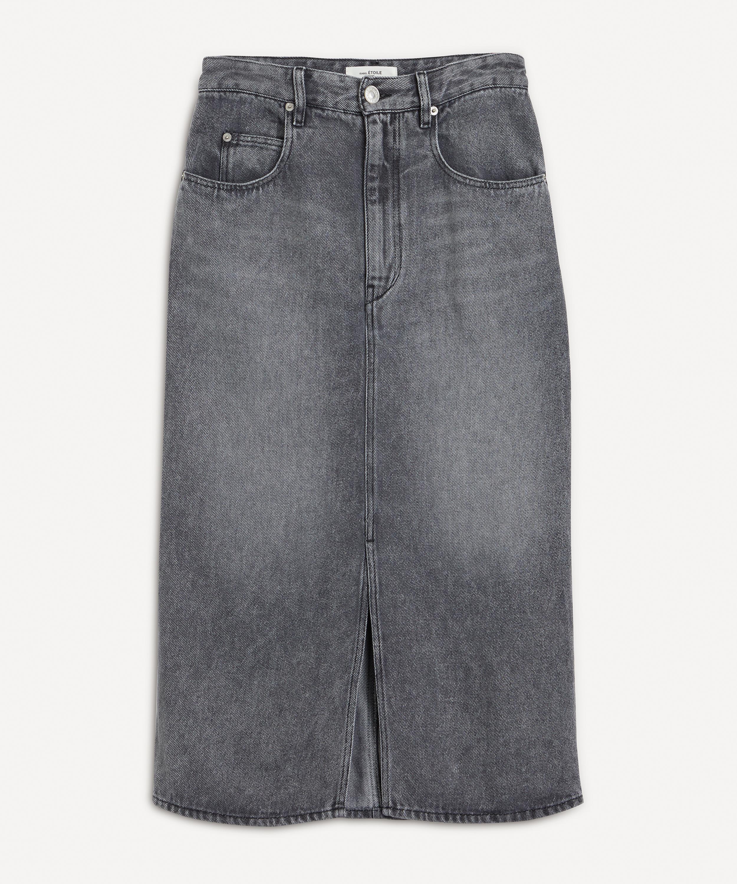 Isabel Marant Étoile Tilauria Denim Midiskirt In Grey ModeSens