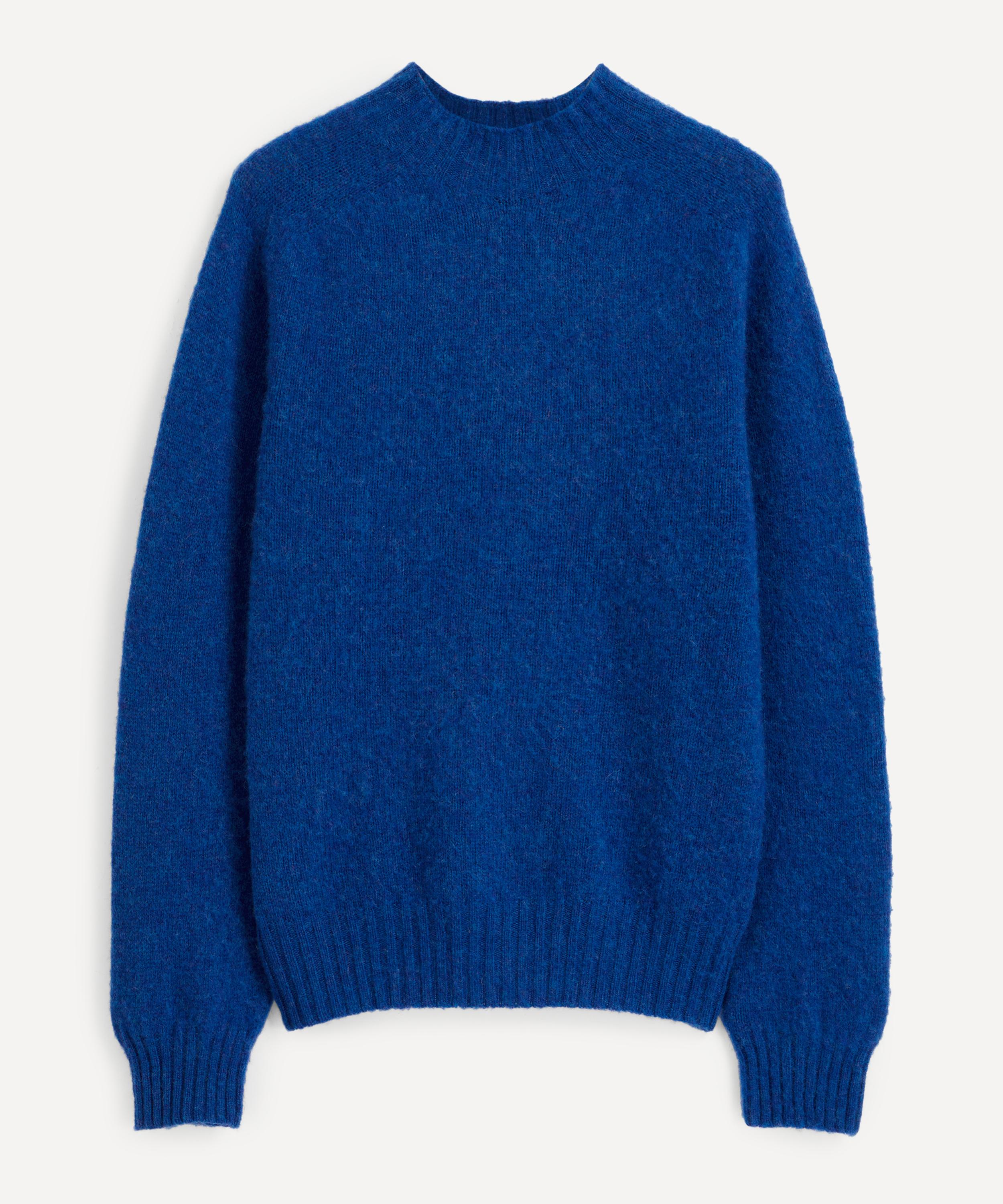 Ymc You Must Create Montand Turtleneck Jumper In Ocean Force