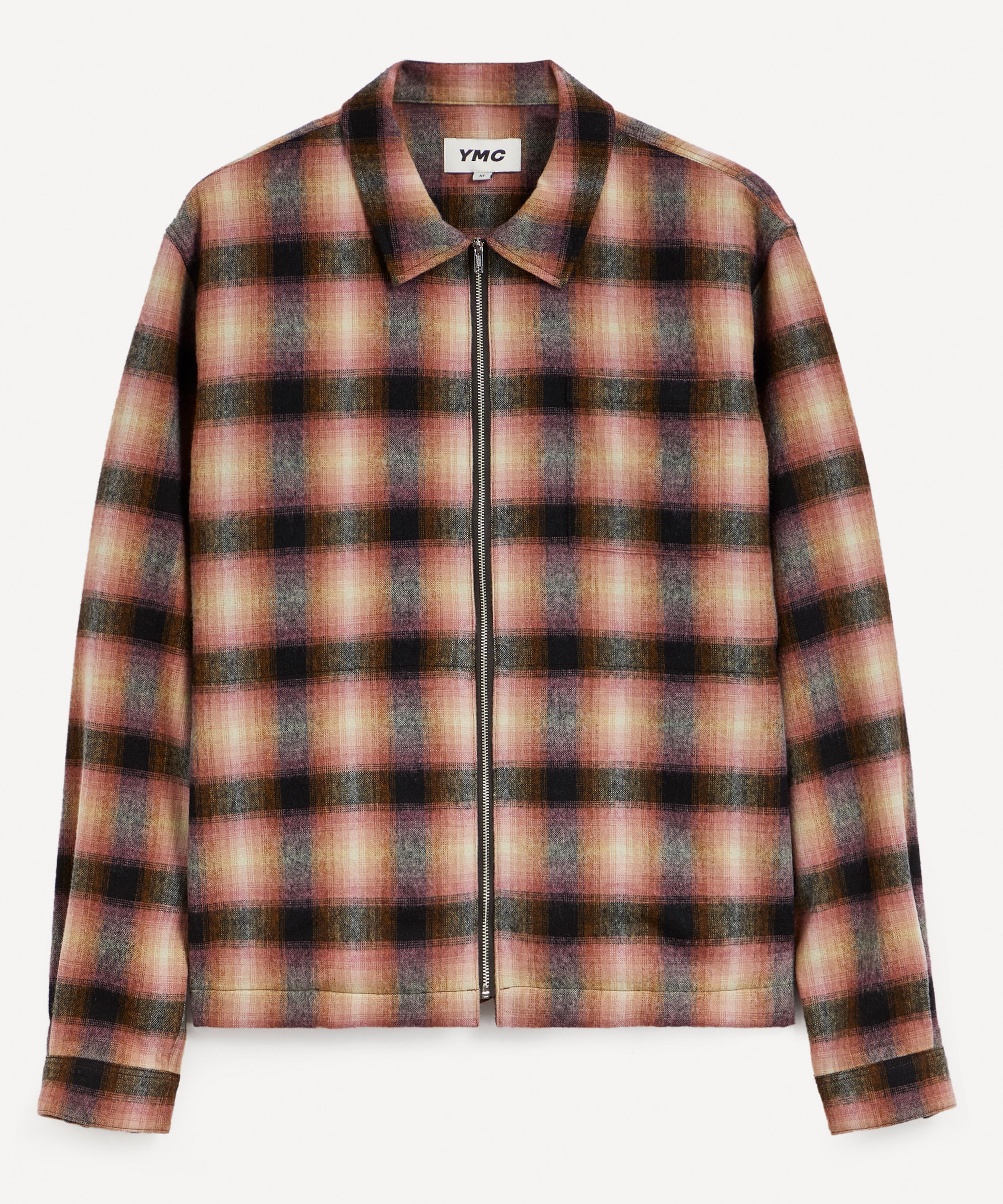 Ymc You Must Create Mens Bowie Check Overshirt In Multi