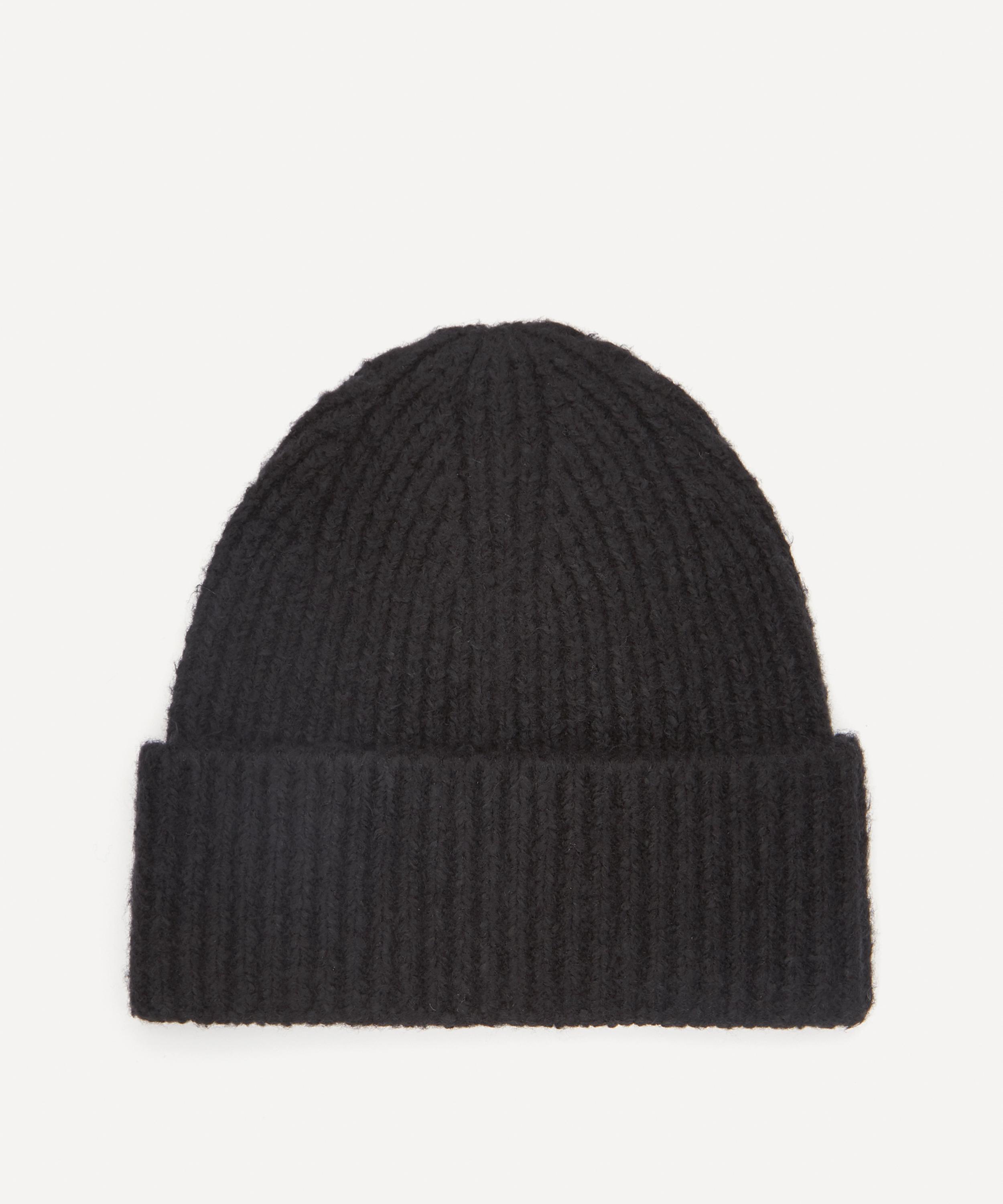 Acne Studios Women's Wool Knit Beanie Hat Black