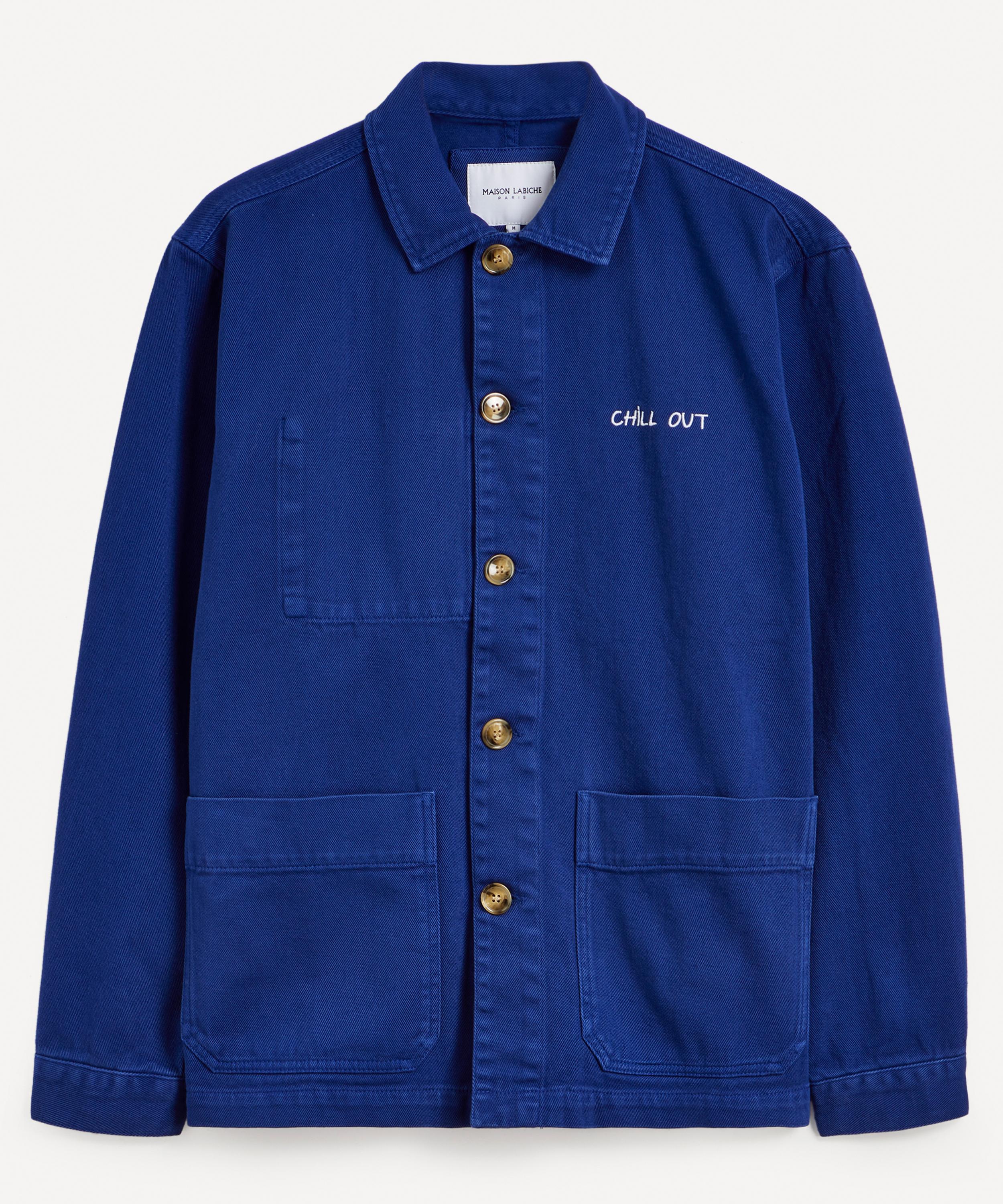 Maison Labiche Chill Out Sebasto Worker Jacket In Royal Blue