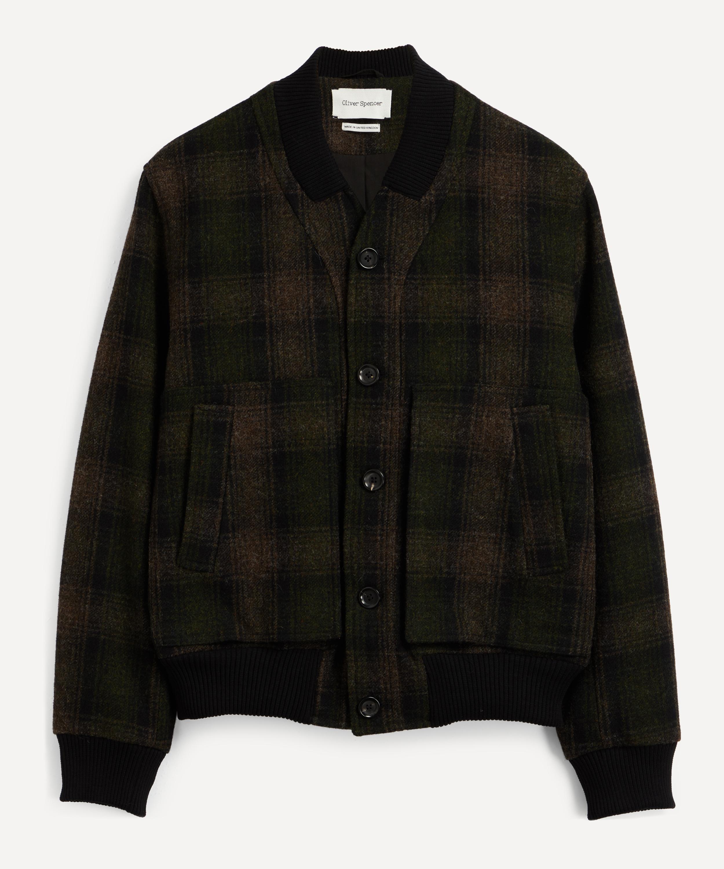 Oliver Spencer Fowey Bomber Jacket In Green Multi