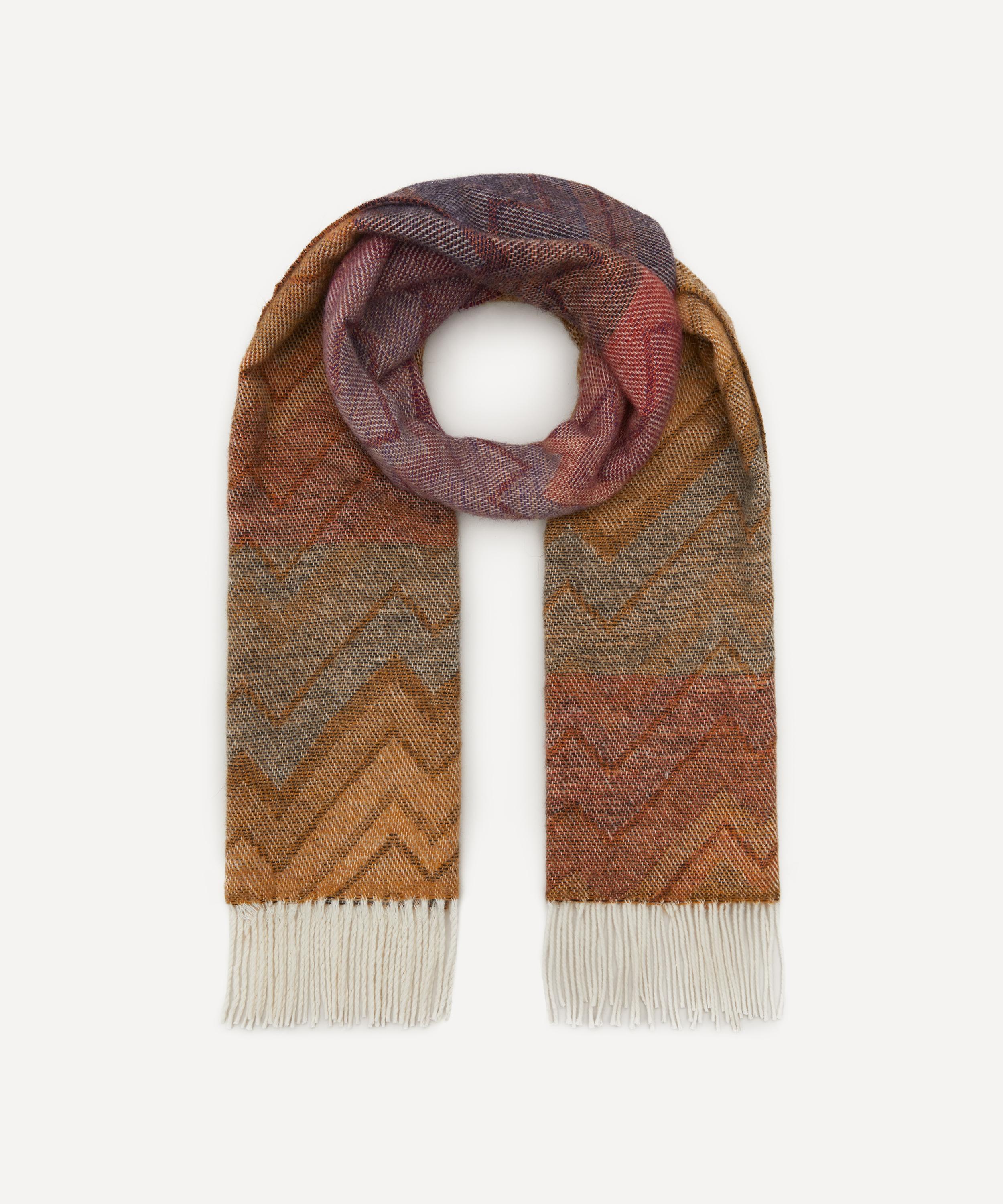 Missoni Cotton-blend Stola Zig-zag Scarf In Multi
