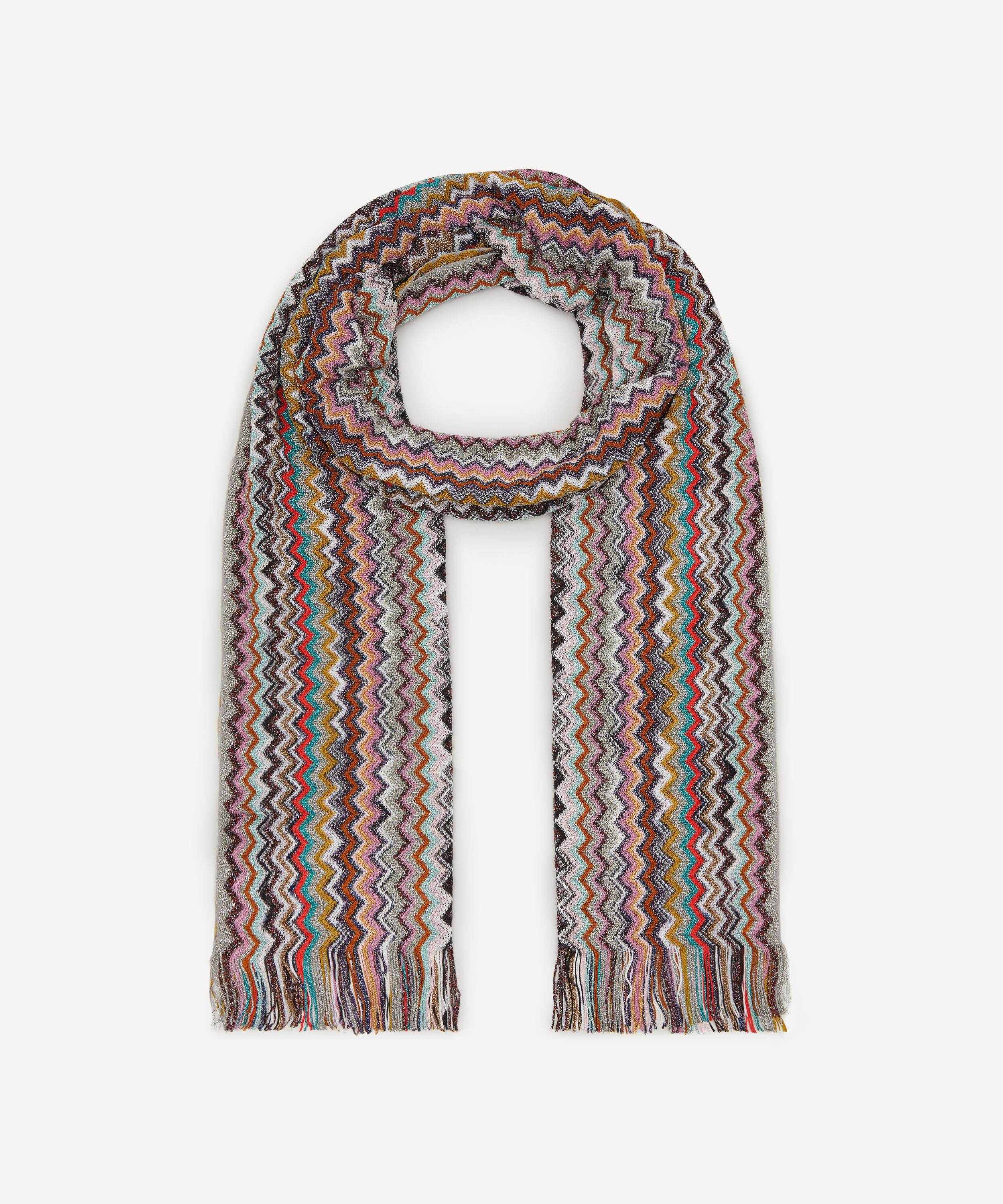 MISSONI MISSONI WOMEN'S MULTICOLOURED ZIG-ZAG SCARF 
