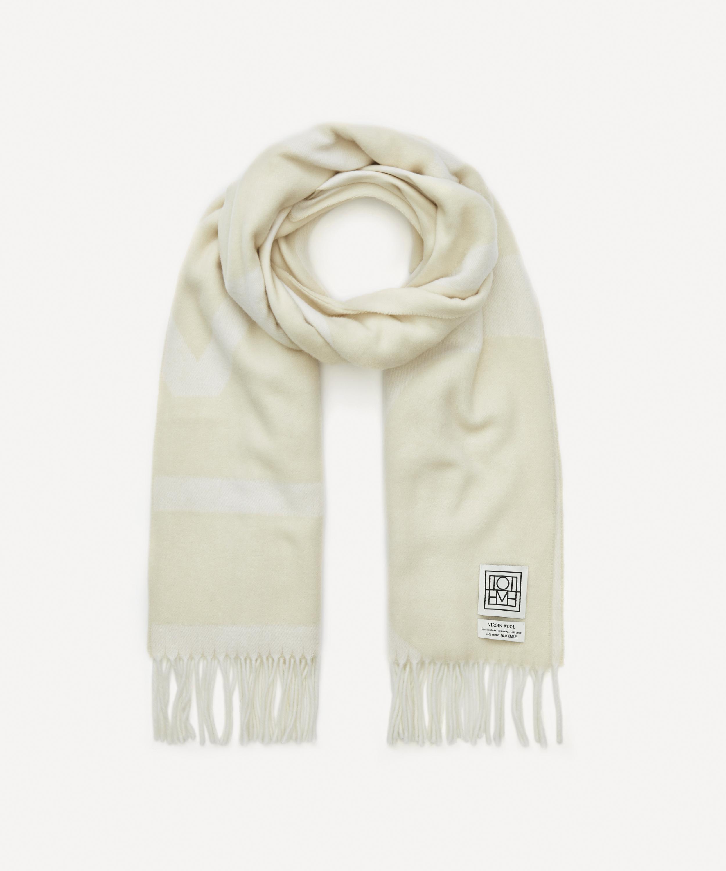 Totême Women's Monogram Jacquard Wool Scarf