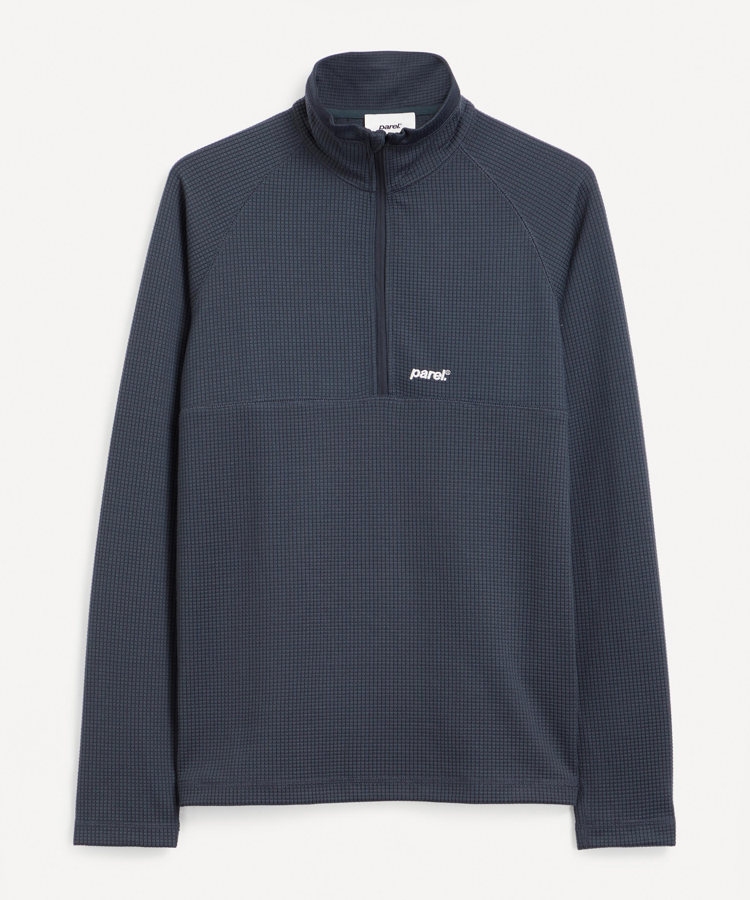 Parel Studios Nevis Quatre Zip Shirt In Navy