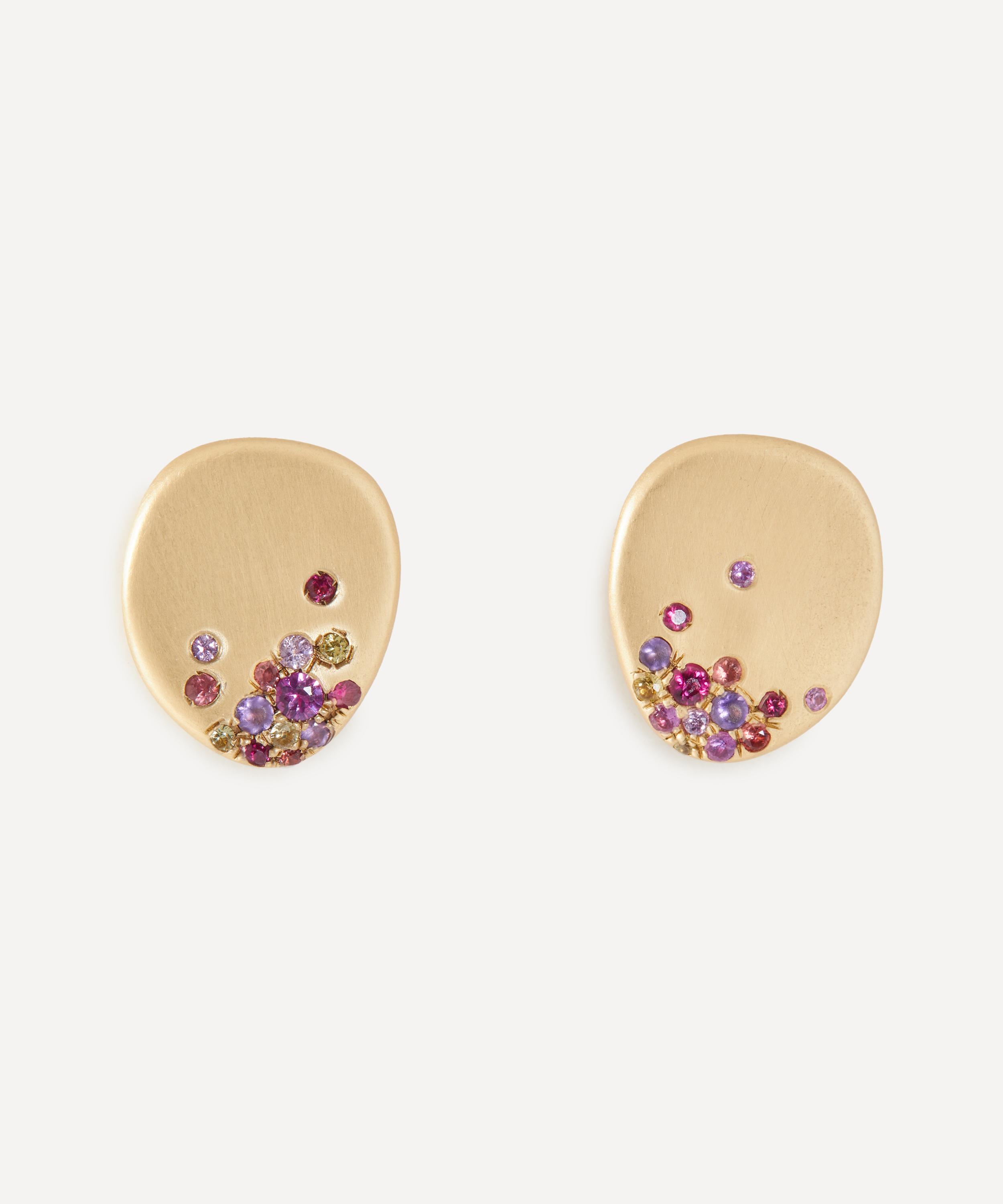 Nada Ghazal 18ct Gold Urban Summer Nights Mini Stud Earrings