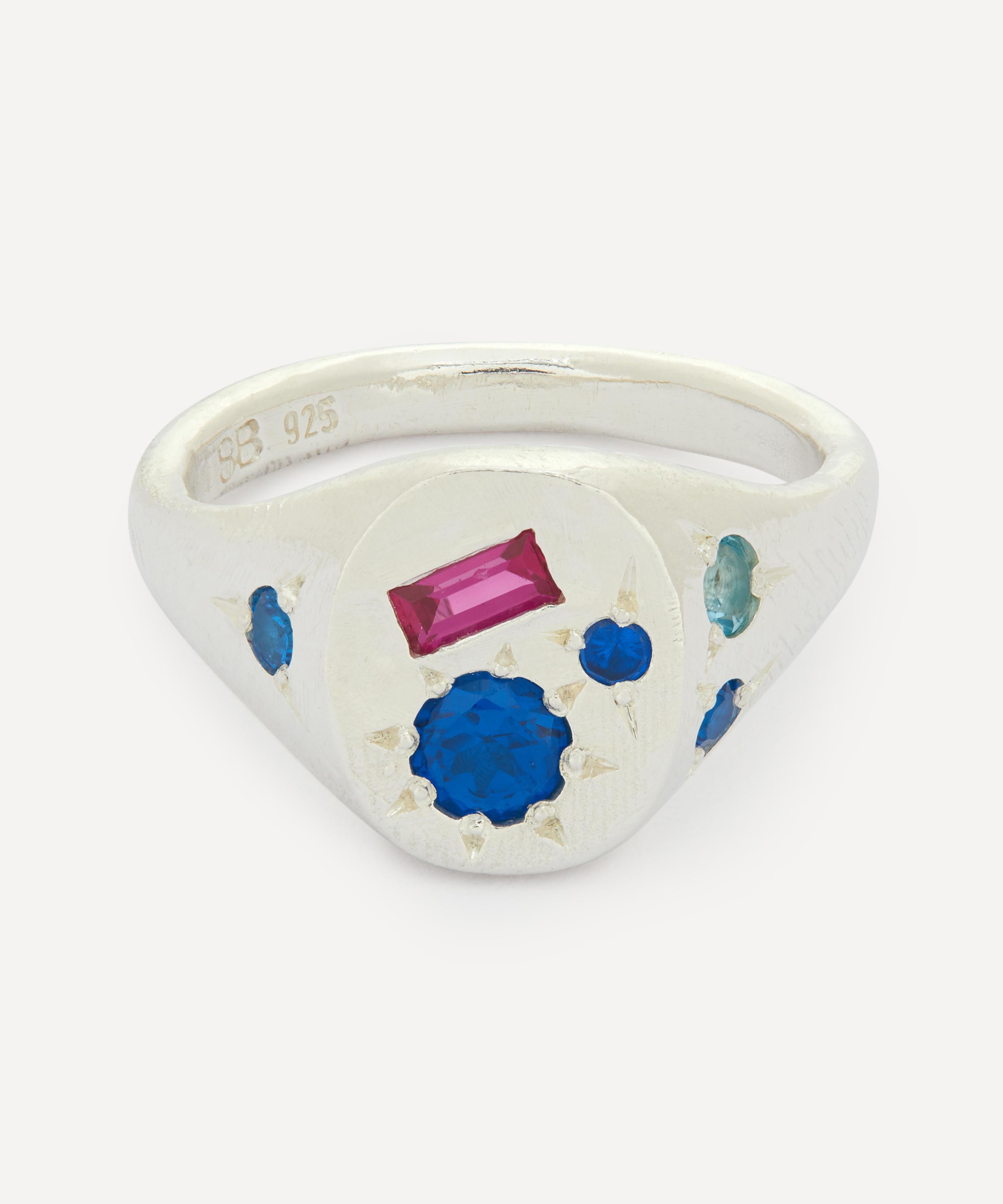 Seb Brown Sterling Silver Spazio Signet Ring