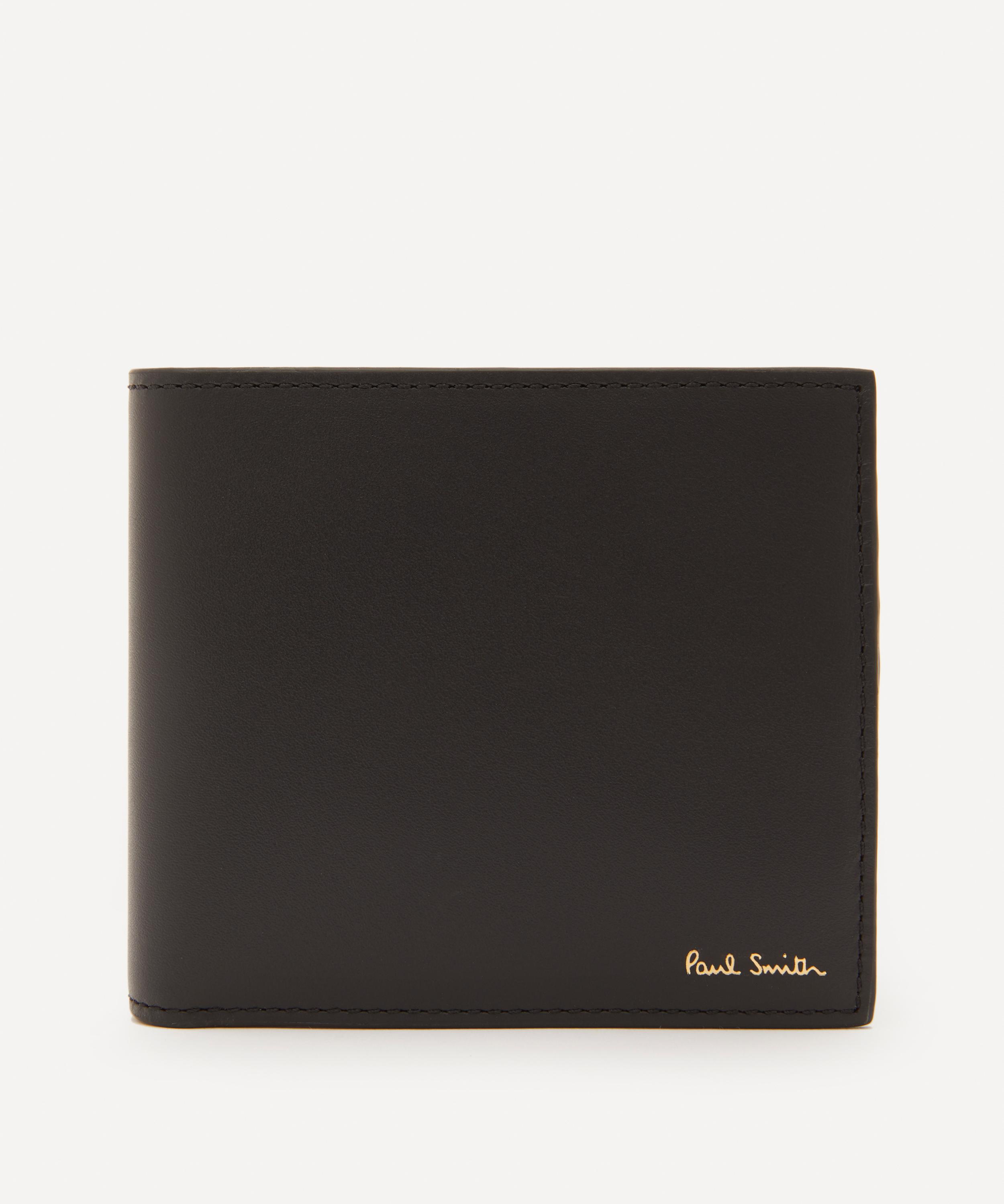 Paul Smith Leather Signature Stripe Interior Billfold Wallet In Black