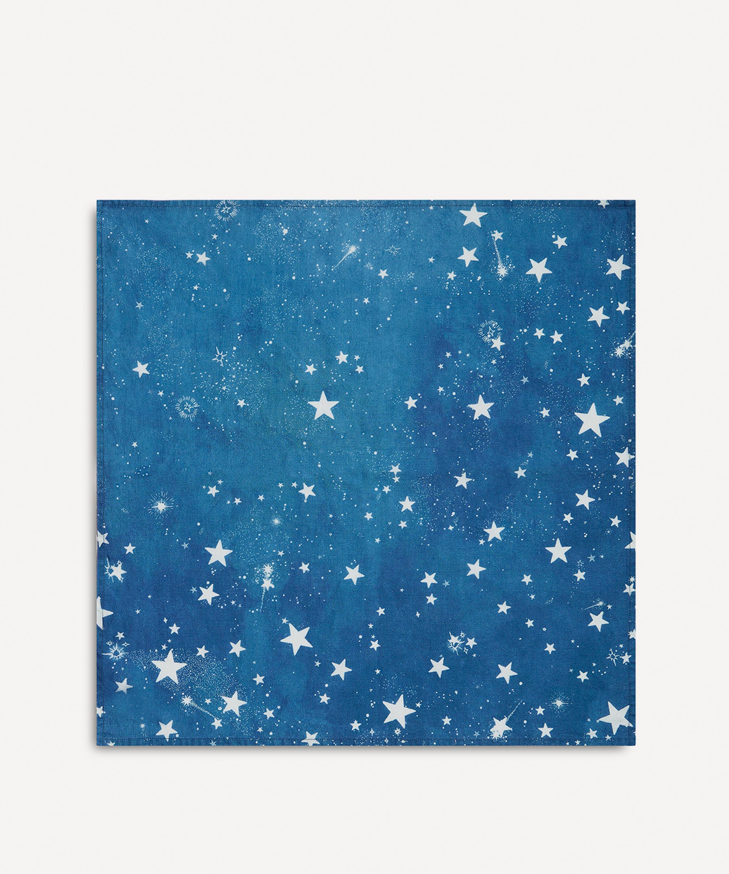 SUMMERILL & BISHOP CELESTIAL STARS 50X50CM LINEN NAPKINS SET OF TWO 