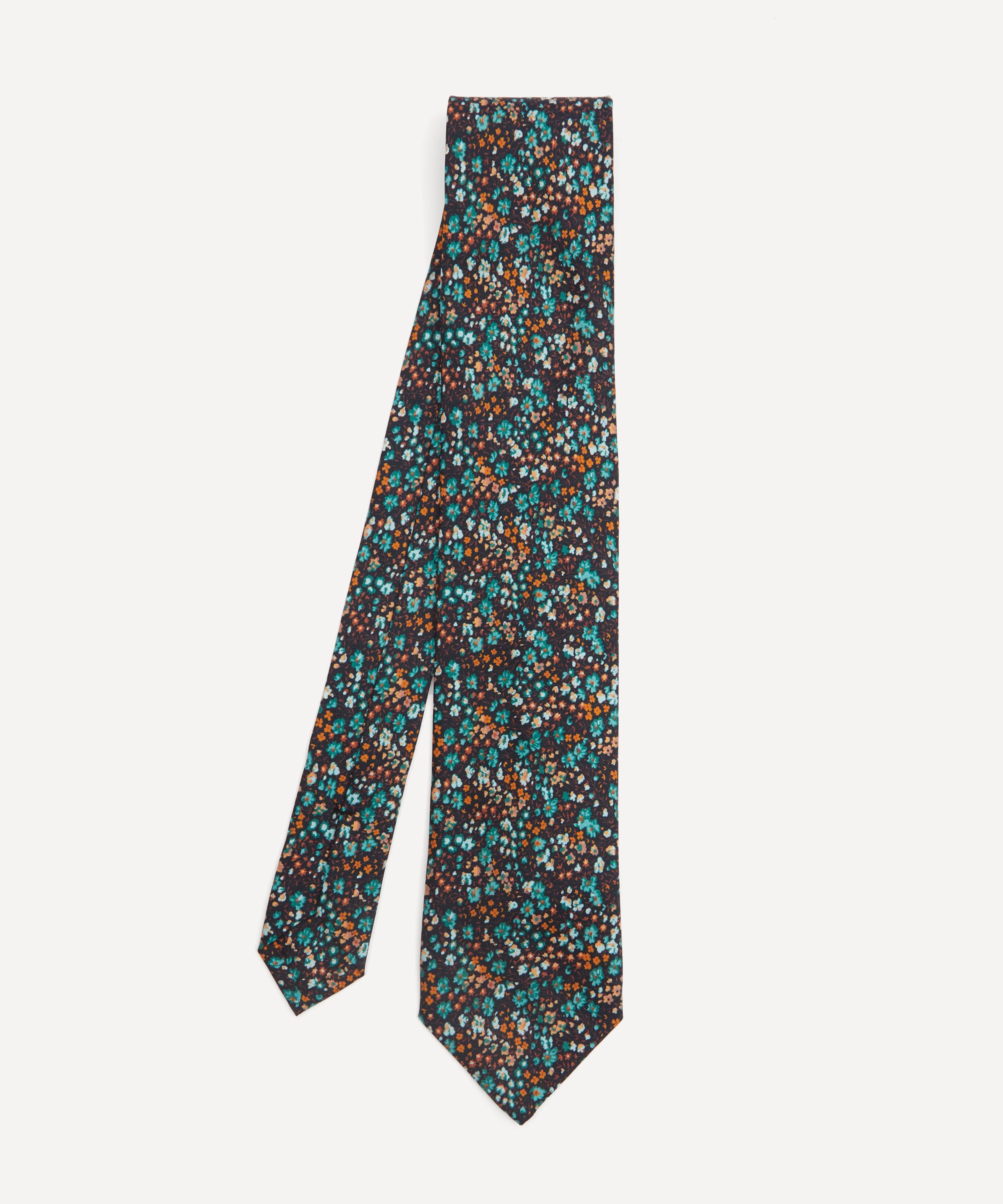Liberty Phoebe Printed Silk Tie In Mint