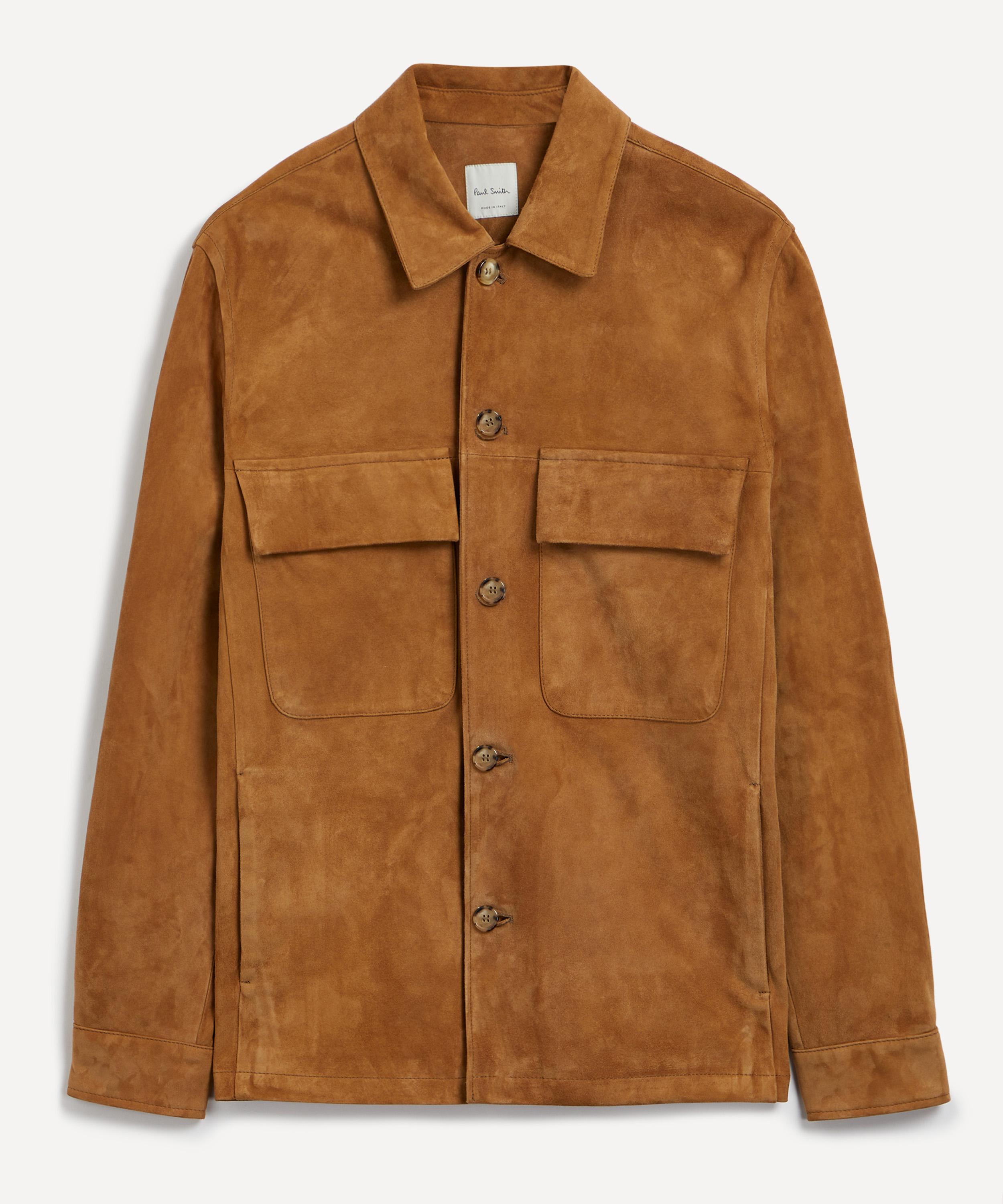 PAUL SMITH PAUL SMITH MENS SUEDE OVERSHIRT 