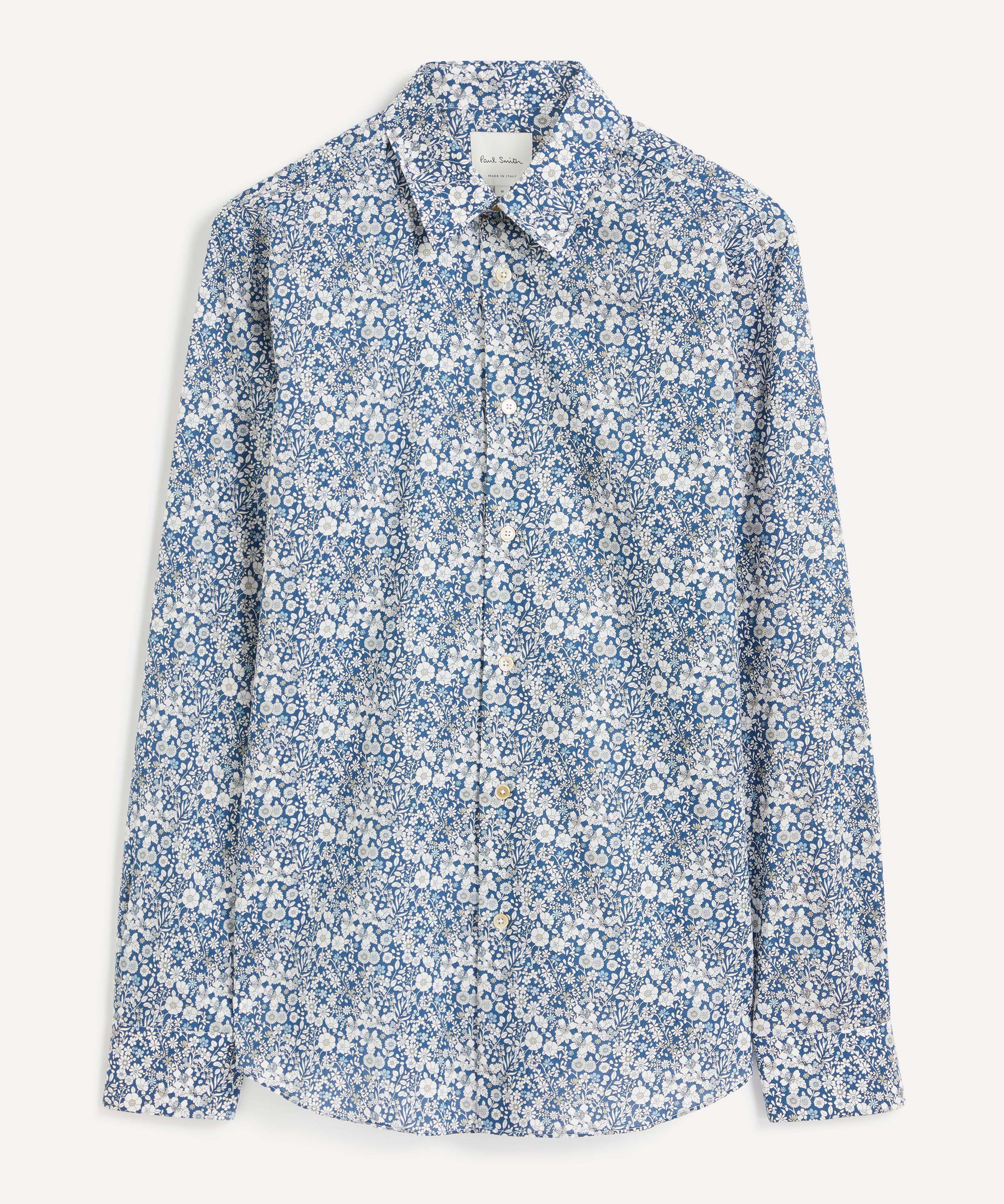 Paul Smith Slim-fit Liberty Print Shirt In Multi