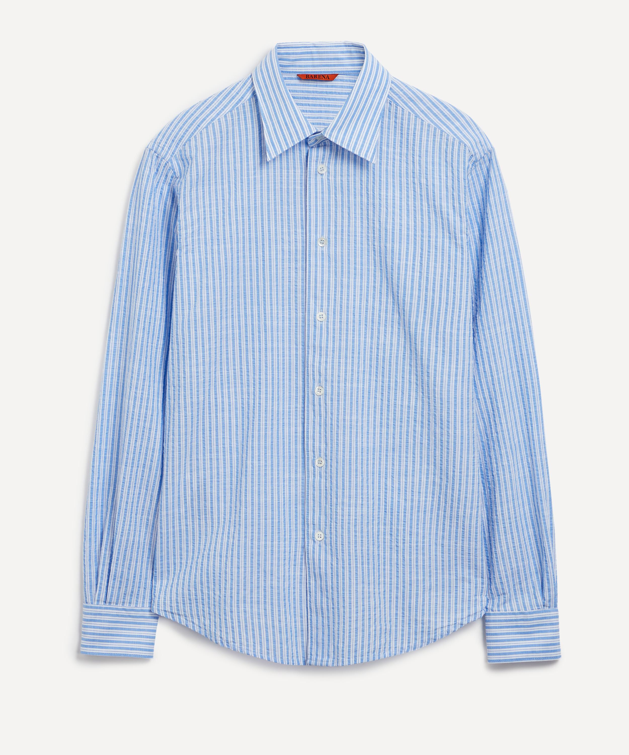 BARENA VENEZIA BARENA MENS STRIPED COTTON SHIRT 