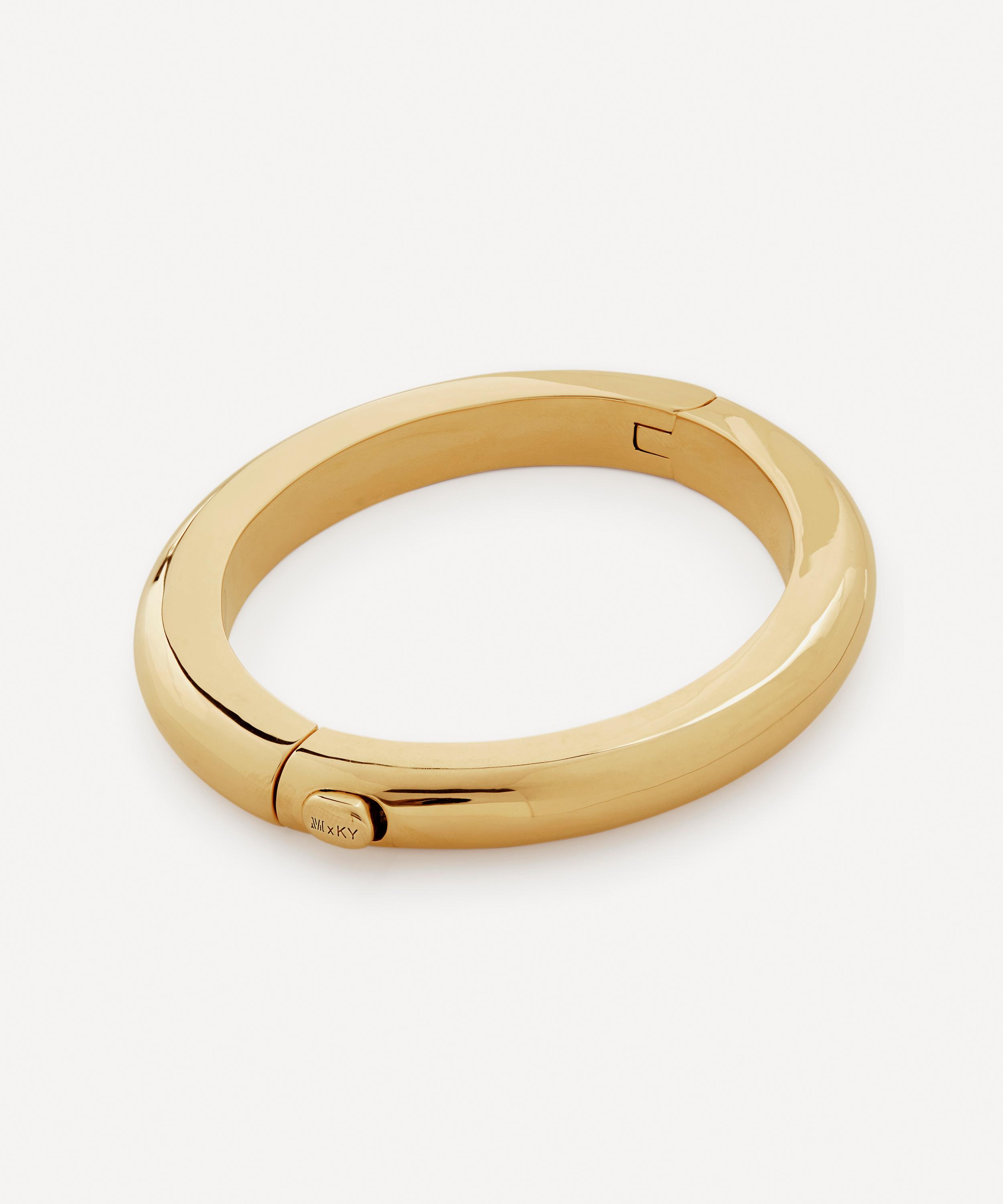 MONICA VINADER X KATE YOUNG 18CT GOLD-PLATED VERMEIL SILVER BANGLE BRACELET