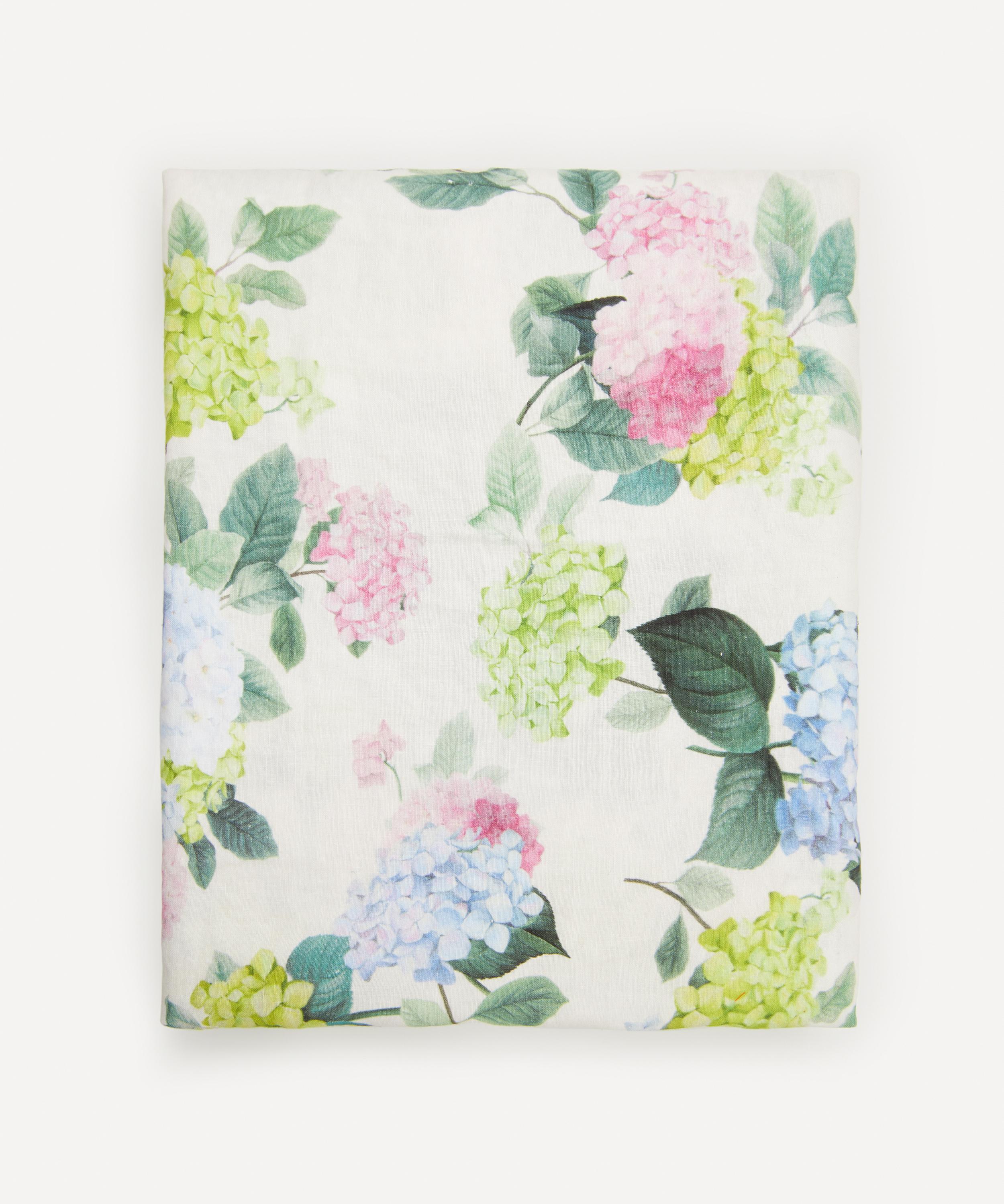 By Hope Hydrangea 250x143cm Linen Tablecloth In Multicoloured
