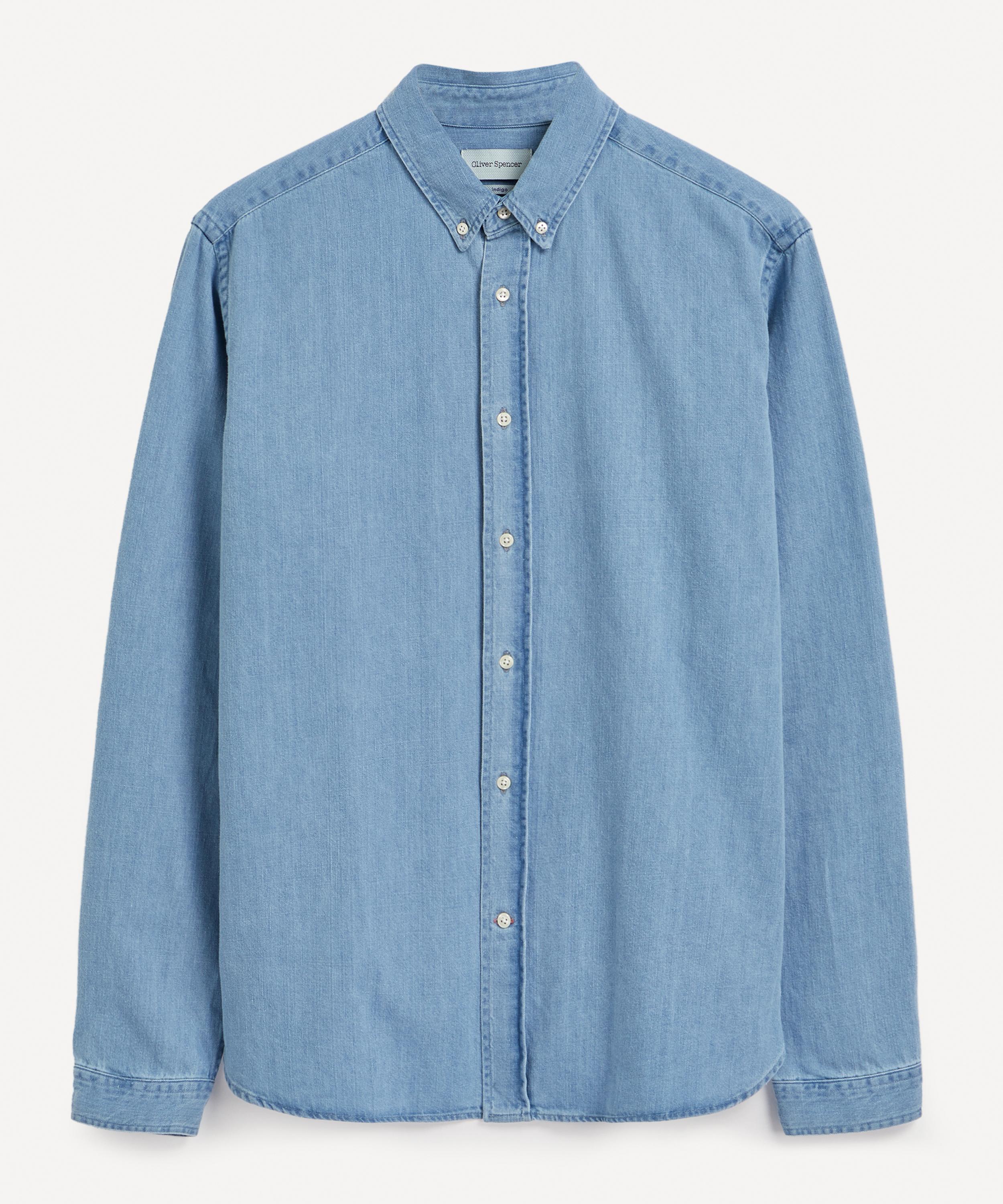 Oliver Spencer Brook Denim Shirt In Blue