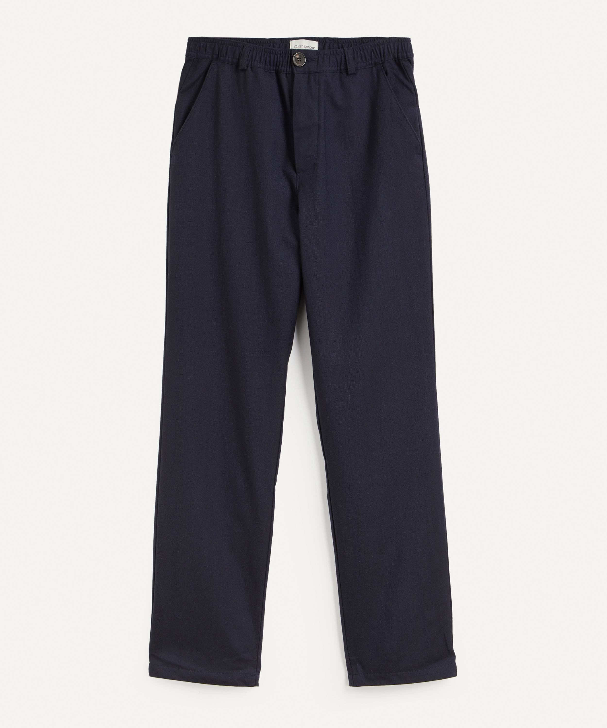 Oliver Spencer Mens Drawstring Trousers In Elvin Navy