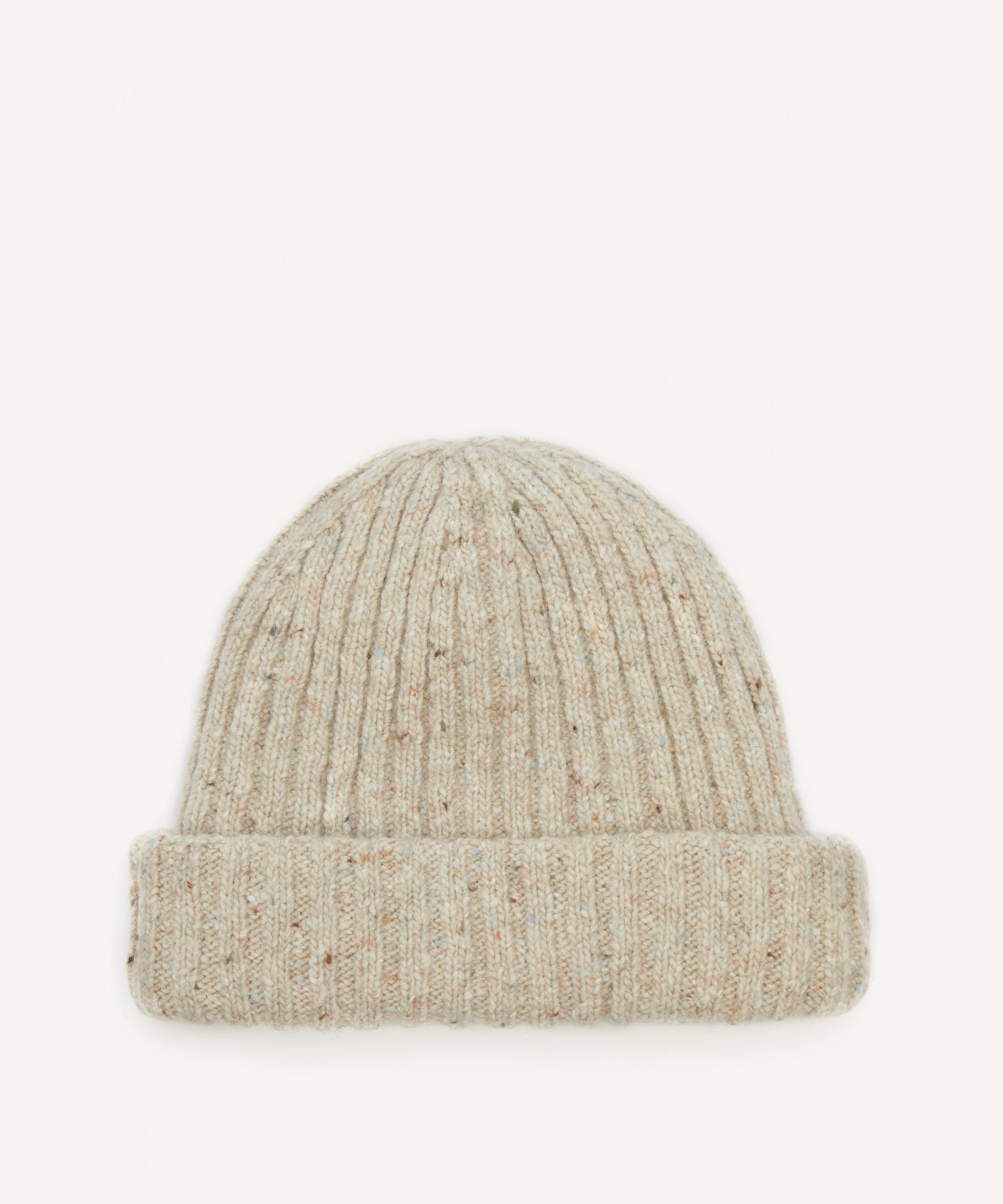 Oliver Spencer Mens Dock Hat Rib Beige